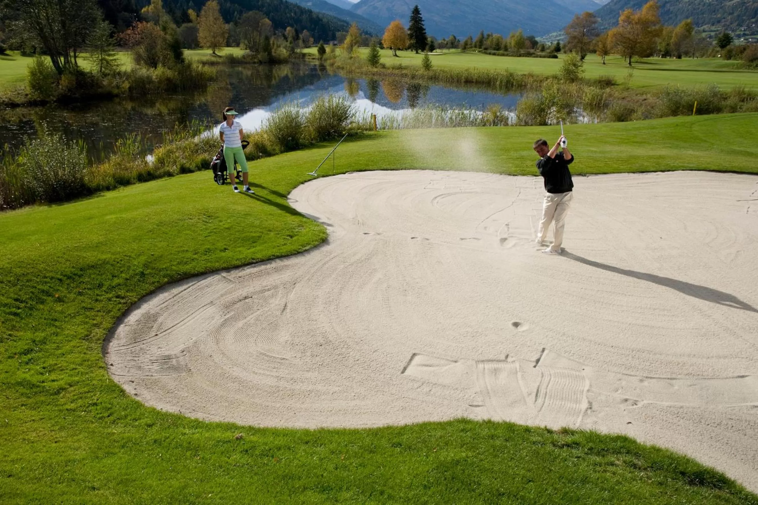 Golfcourse in Grizzly Sport & Motorrad Resort