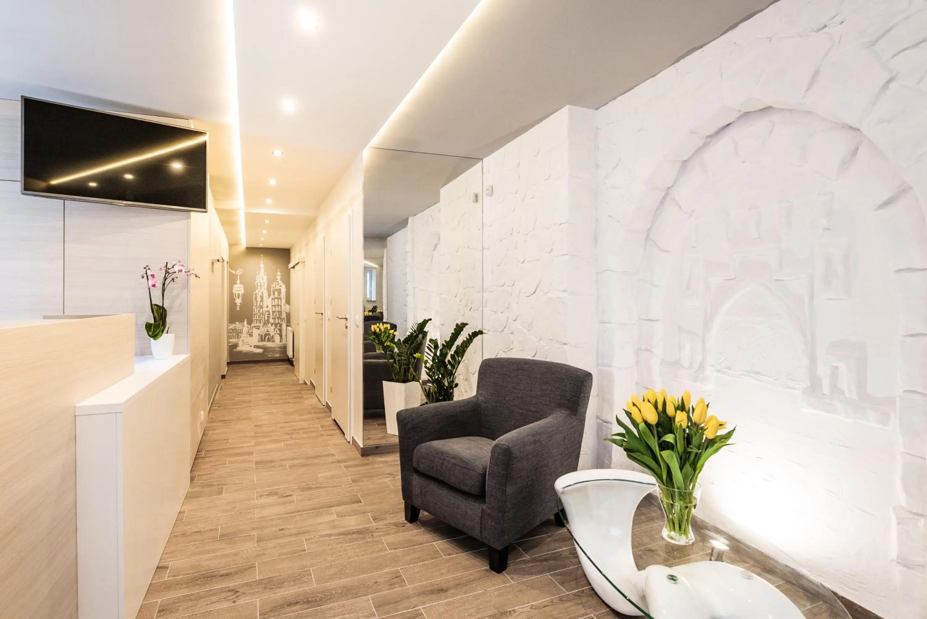 Lobby or reception in Apartamenty Platinia - komfortowe noclegi Kraków Stare Miasto