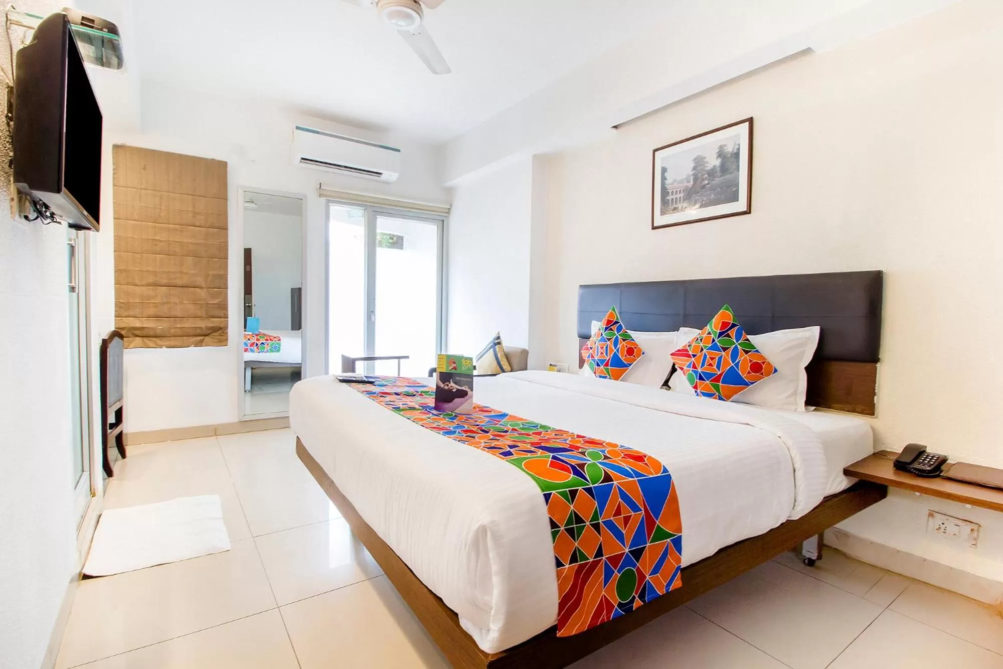 Bedroom, Bed in FabHotel Kalyan