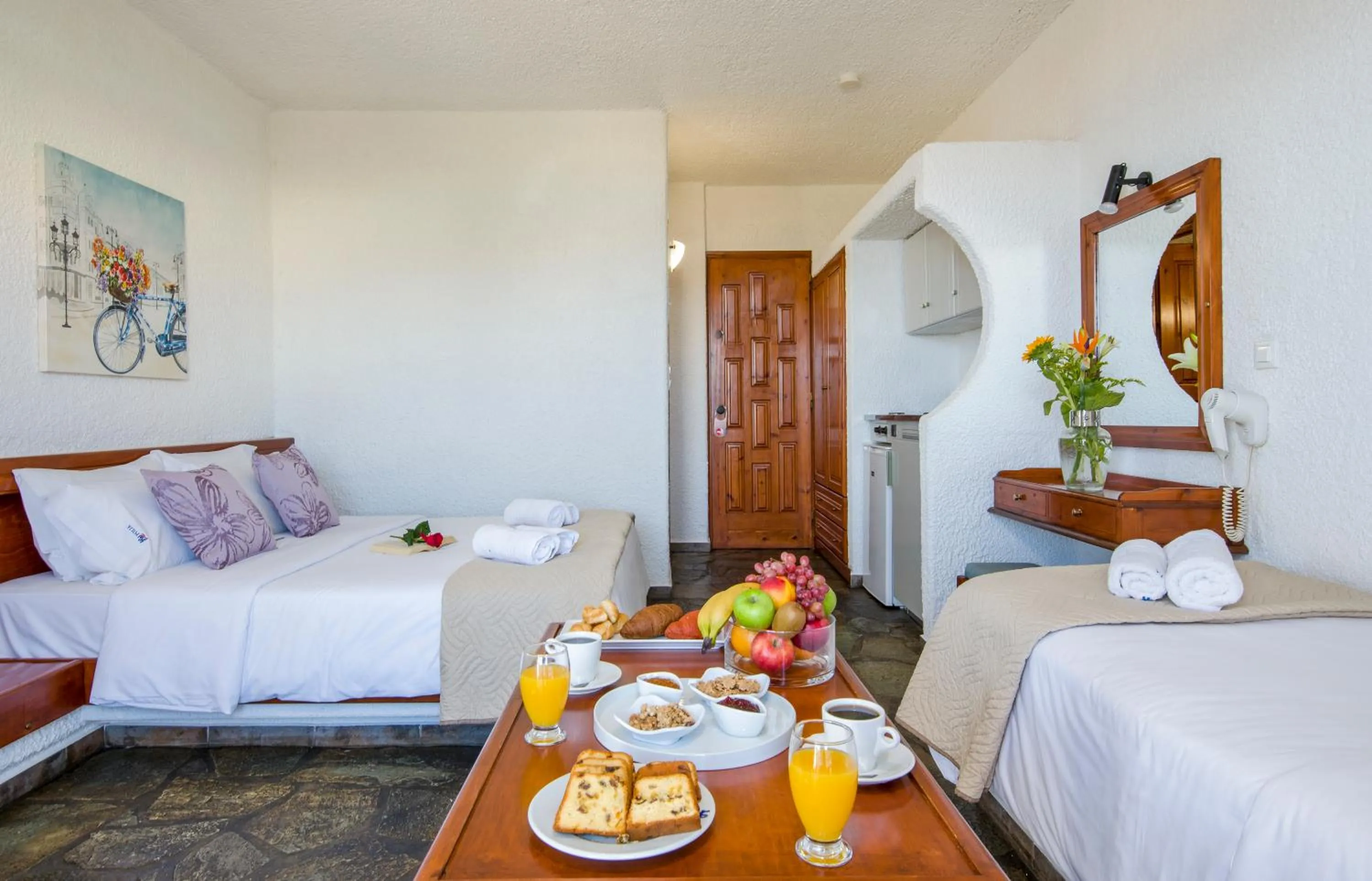 Bed in Folia Apartments Chania