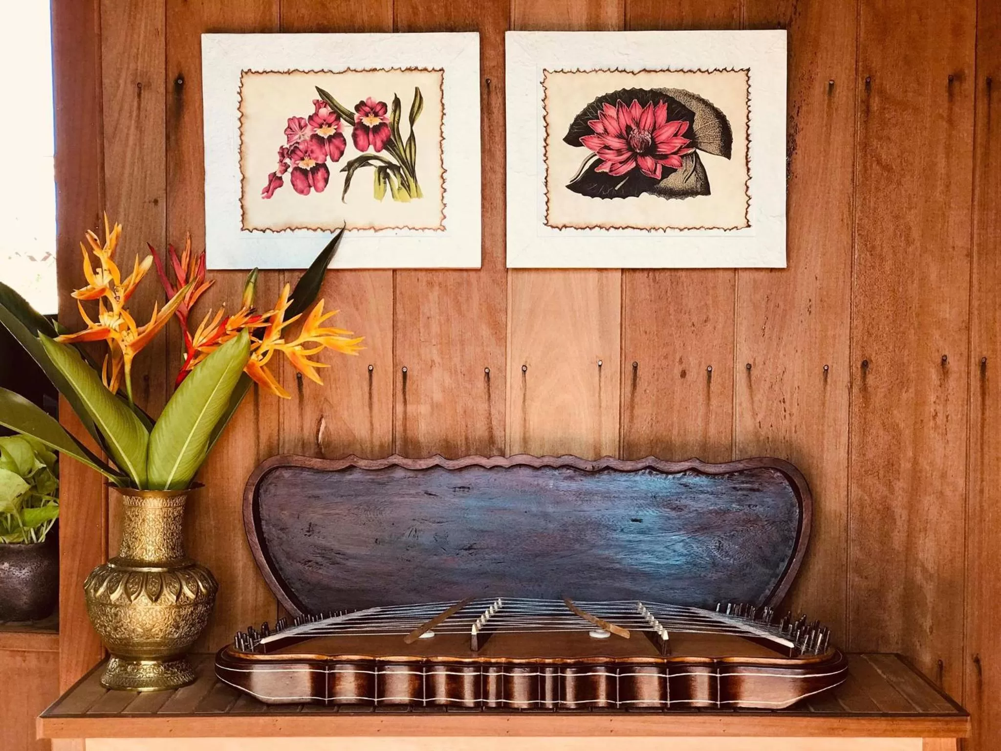 Decorative detail in Dontrei Villa Angkor