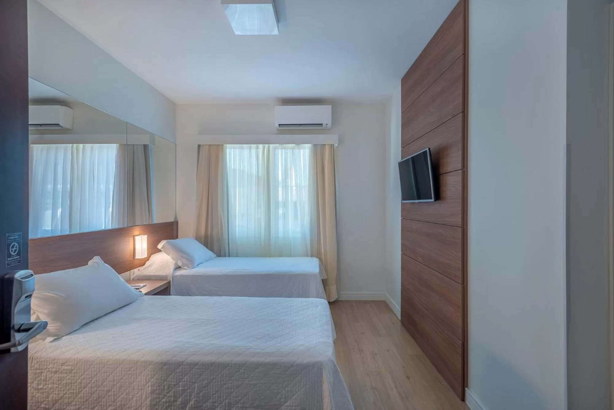 Bed in Hotel Glória Blumenau