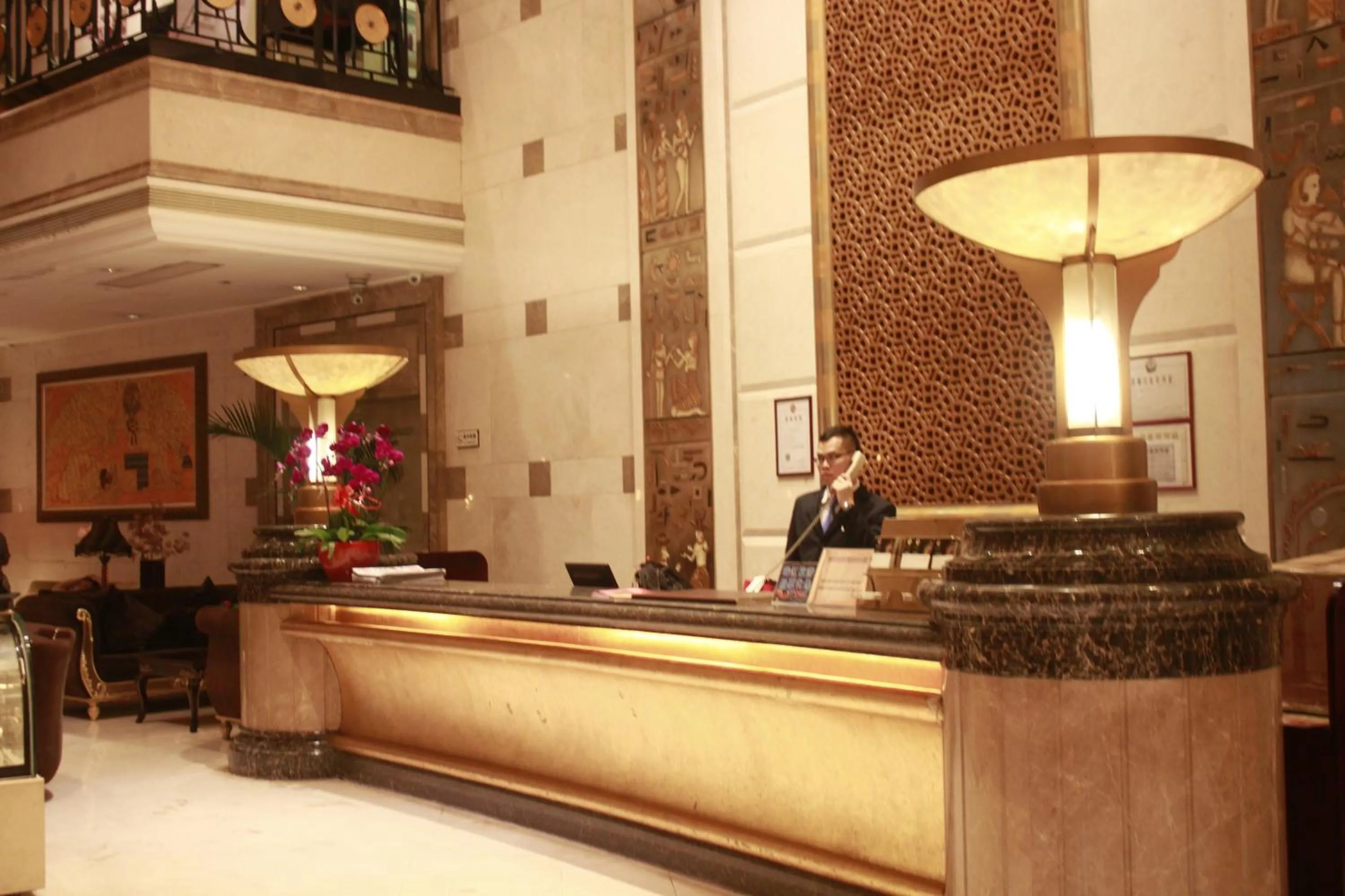 Lobby or reception in Royal Mediterranean Hotel