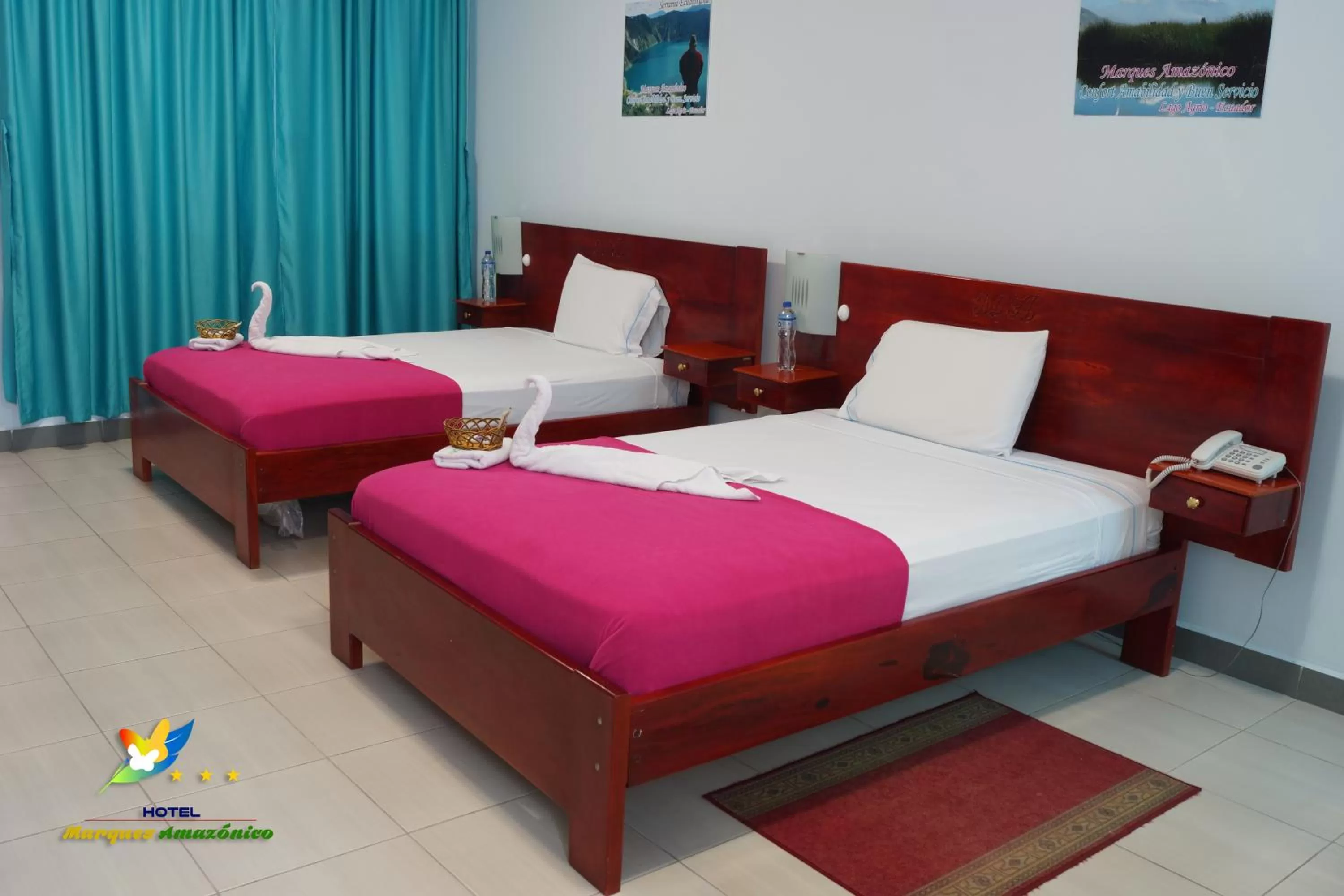 Bed in Hotel Marques Amazonico