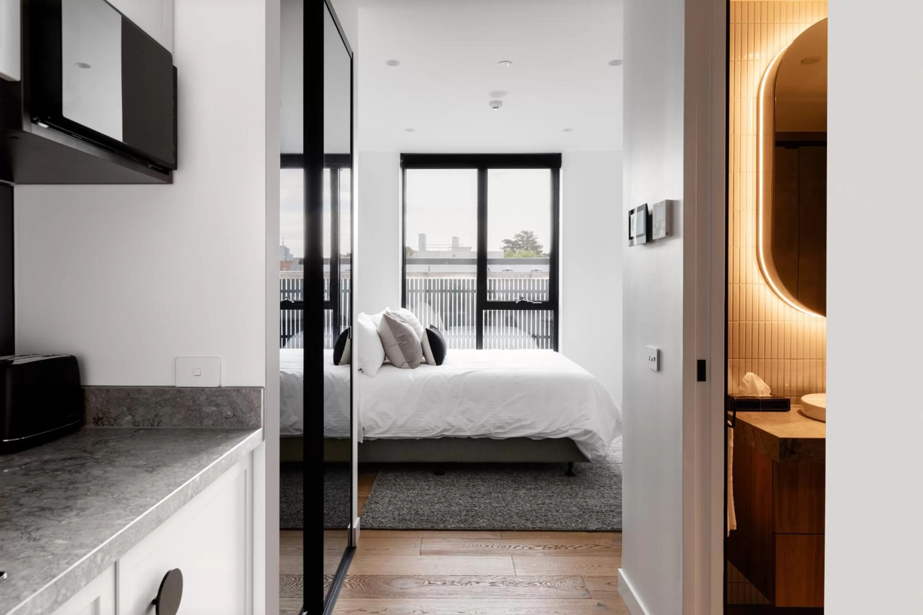 Bed in Caroline Serviced Apartments Richmond