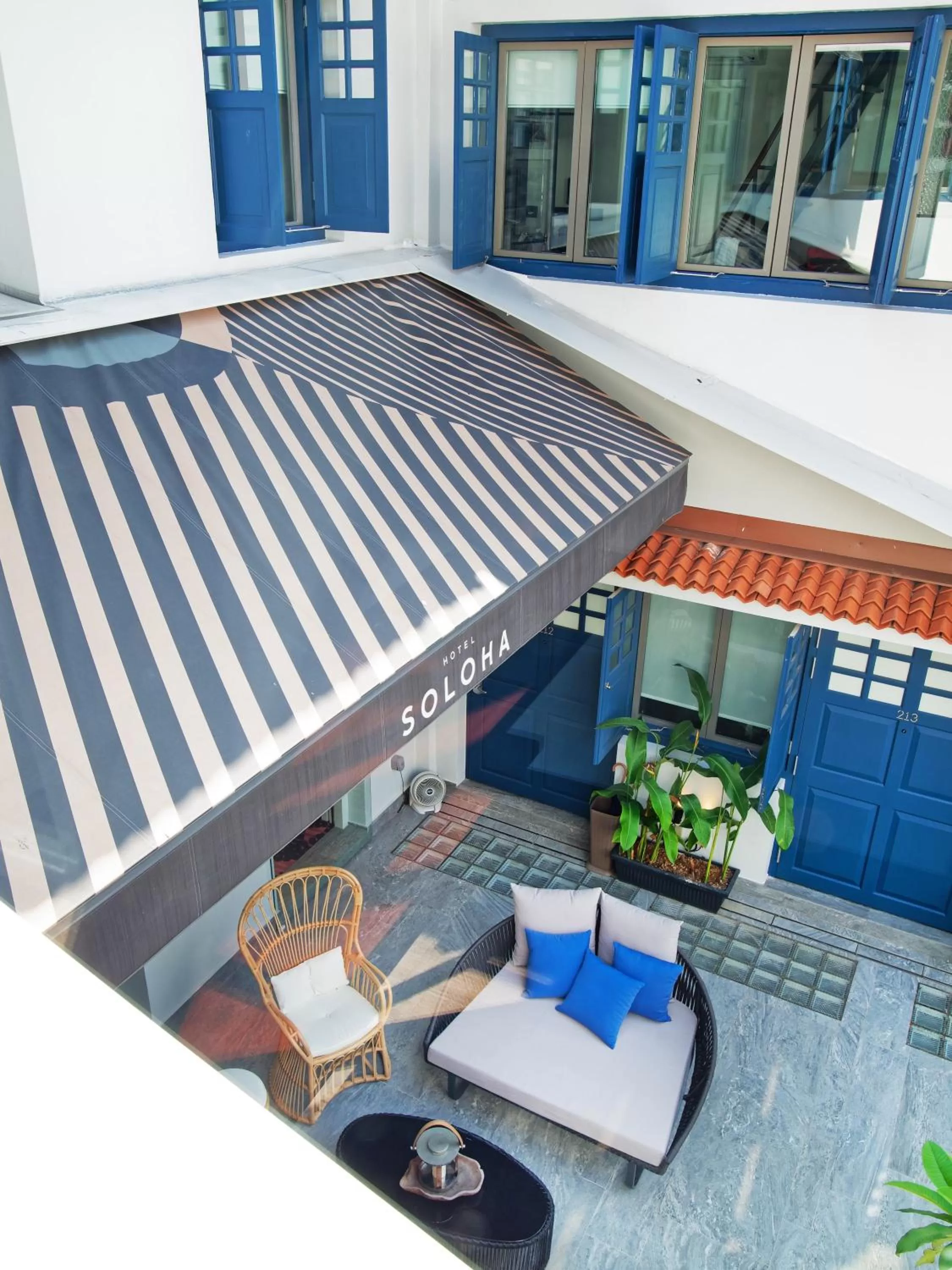 Balcony/Terrace in Hotel Soloha at Chinatown