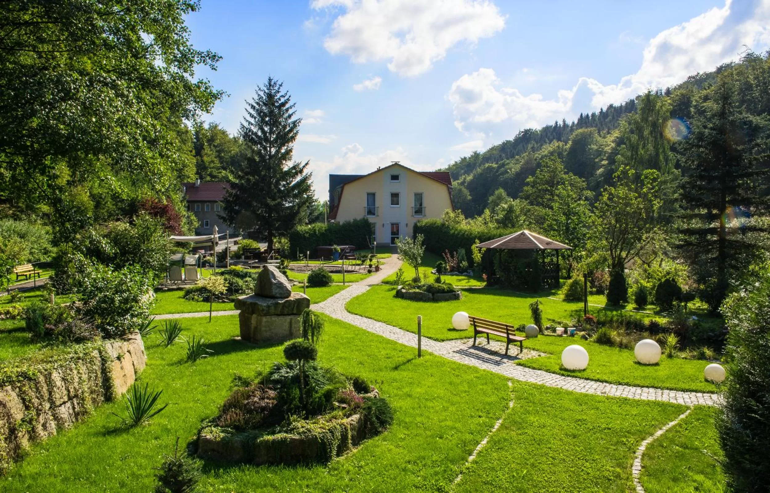 Garden in Hotel Waldmühle