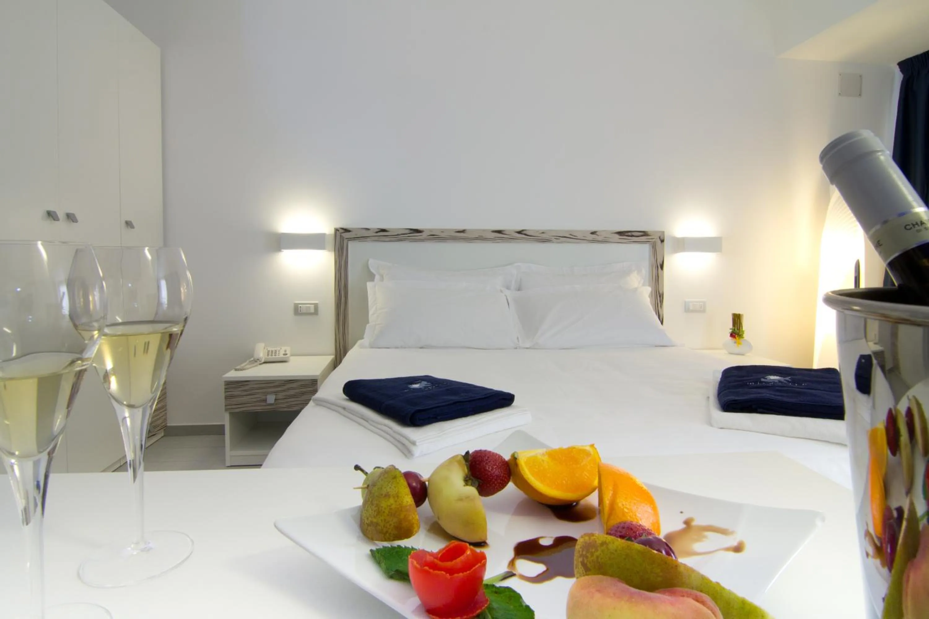 Bed in Hotel Miramare