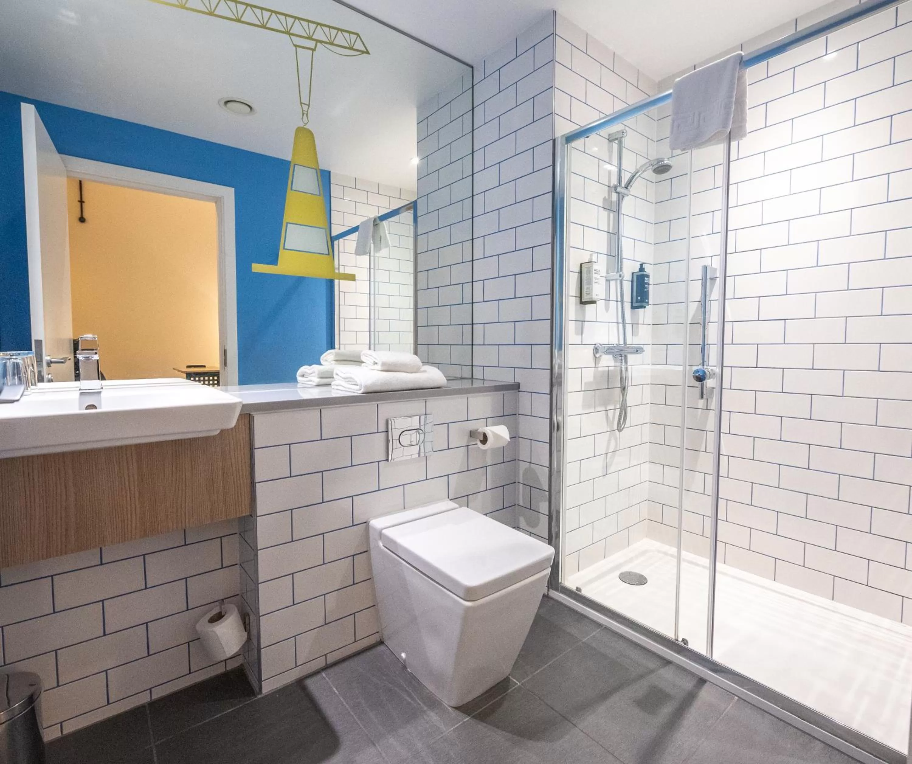 Bathroom in ibis Styles Glasgow Centre George Square