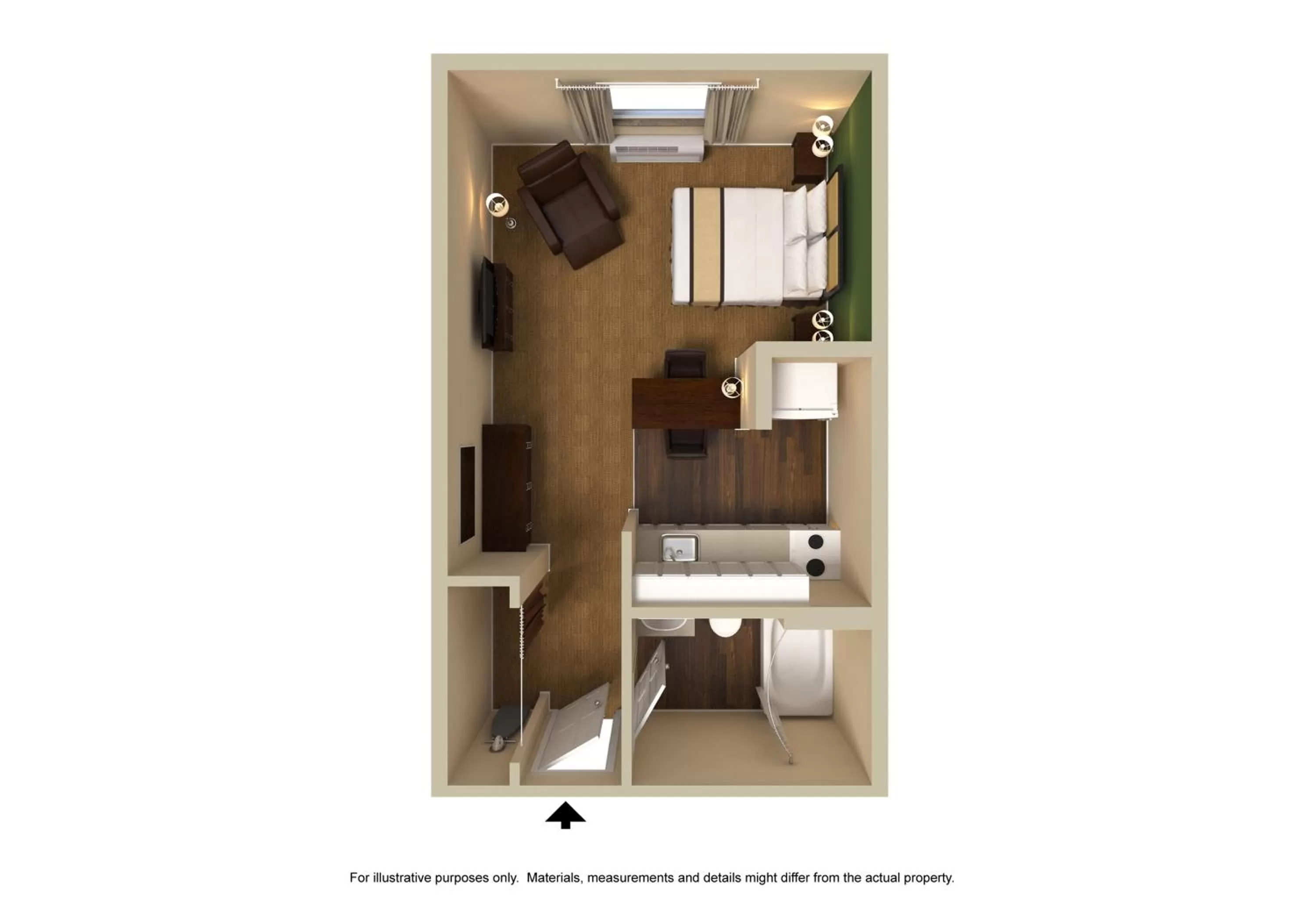 Floor plan in Extended Stay America Suites - El Paso - West