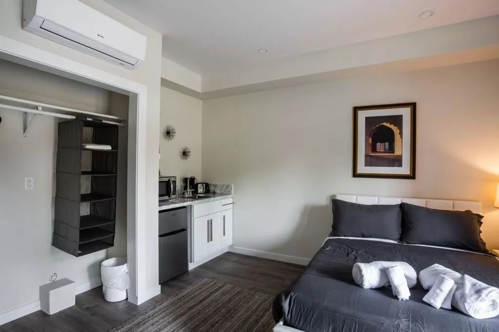 Seating Area in Studio with Large Balcony- San Diego Gateway