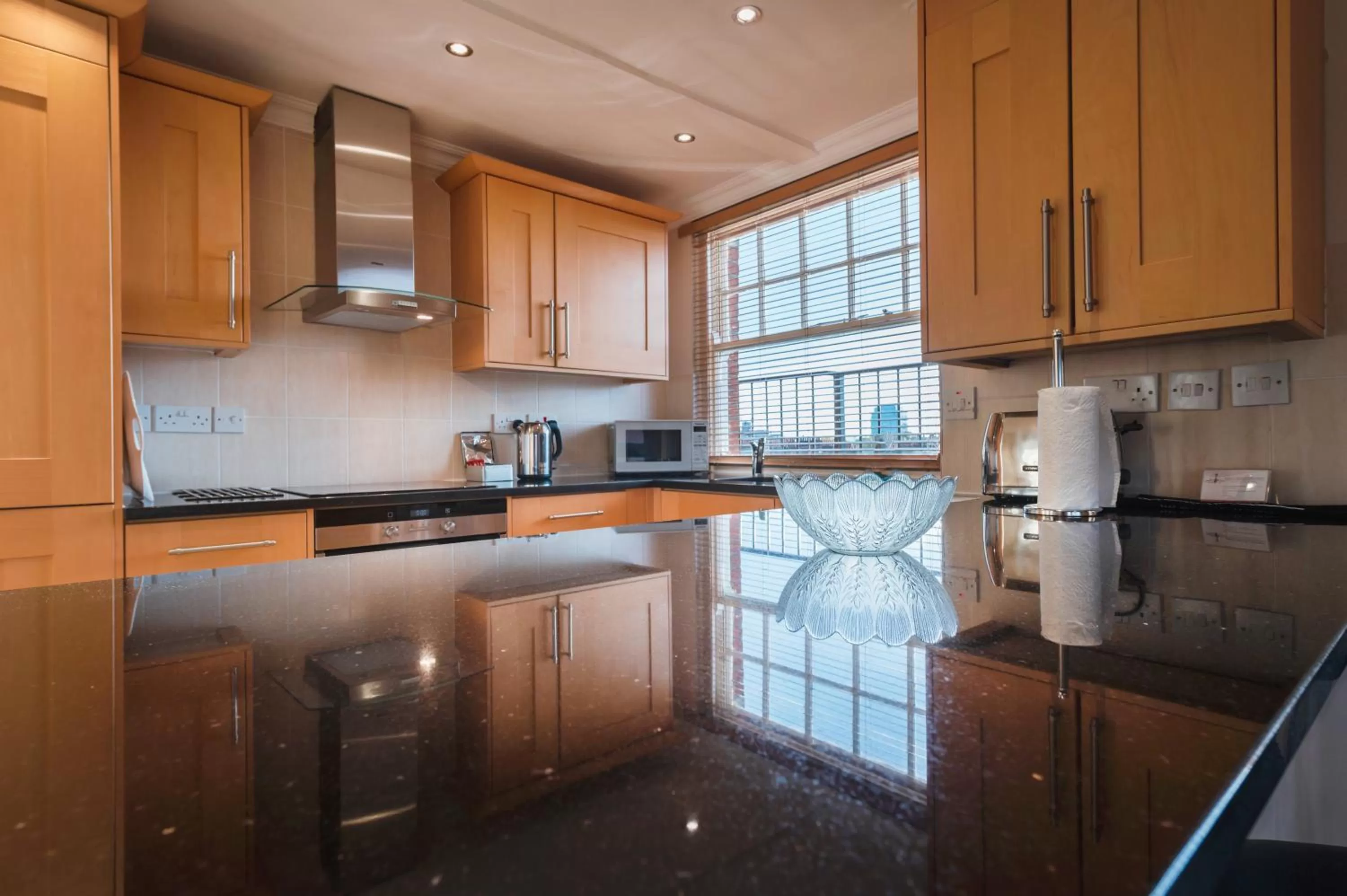 Dining area in No1 The Mansions By Mansley