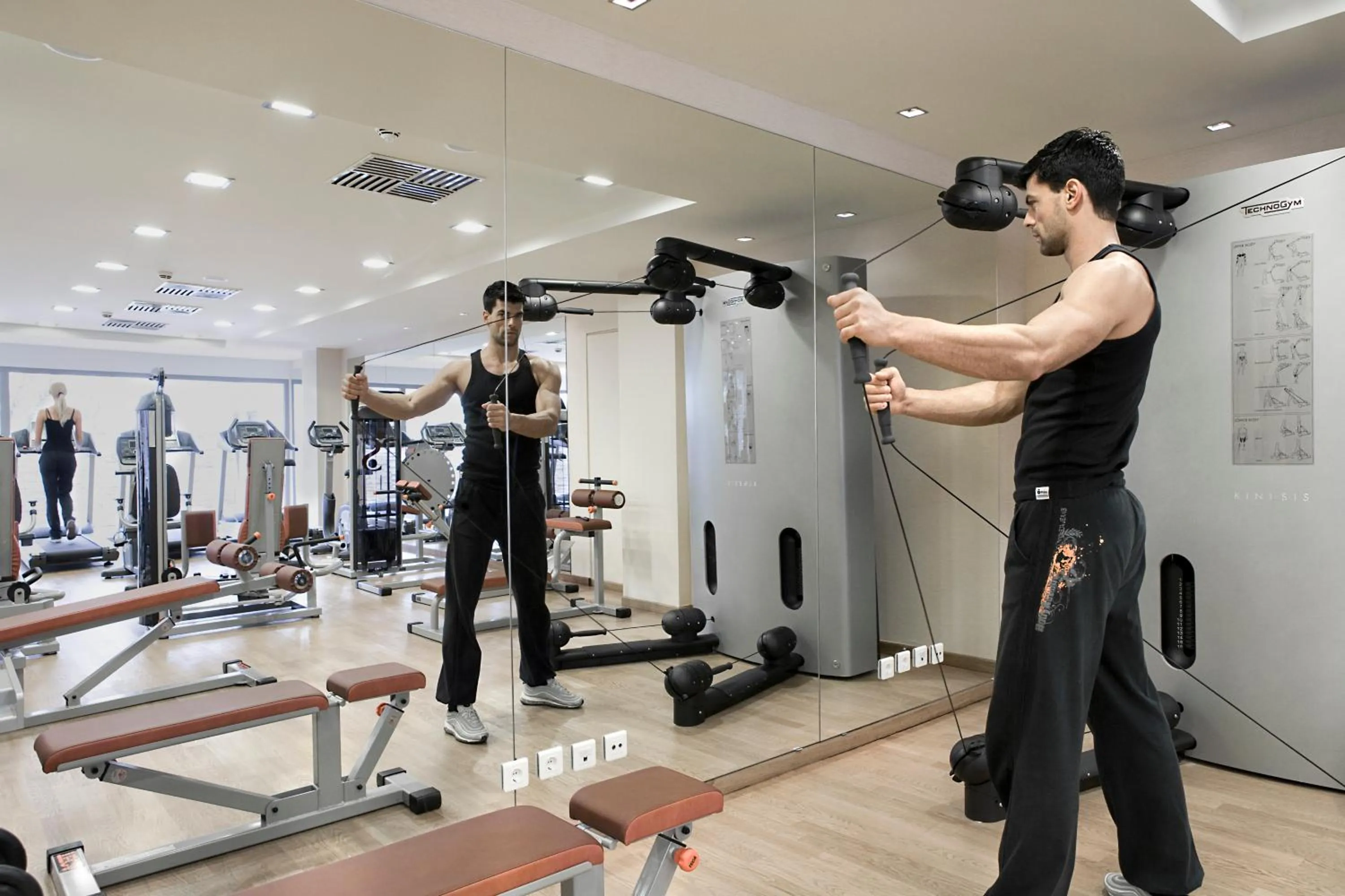 Fitness centre/facilities in Ramada Plaza by Wyndham Thraki