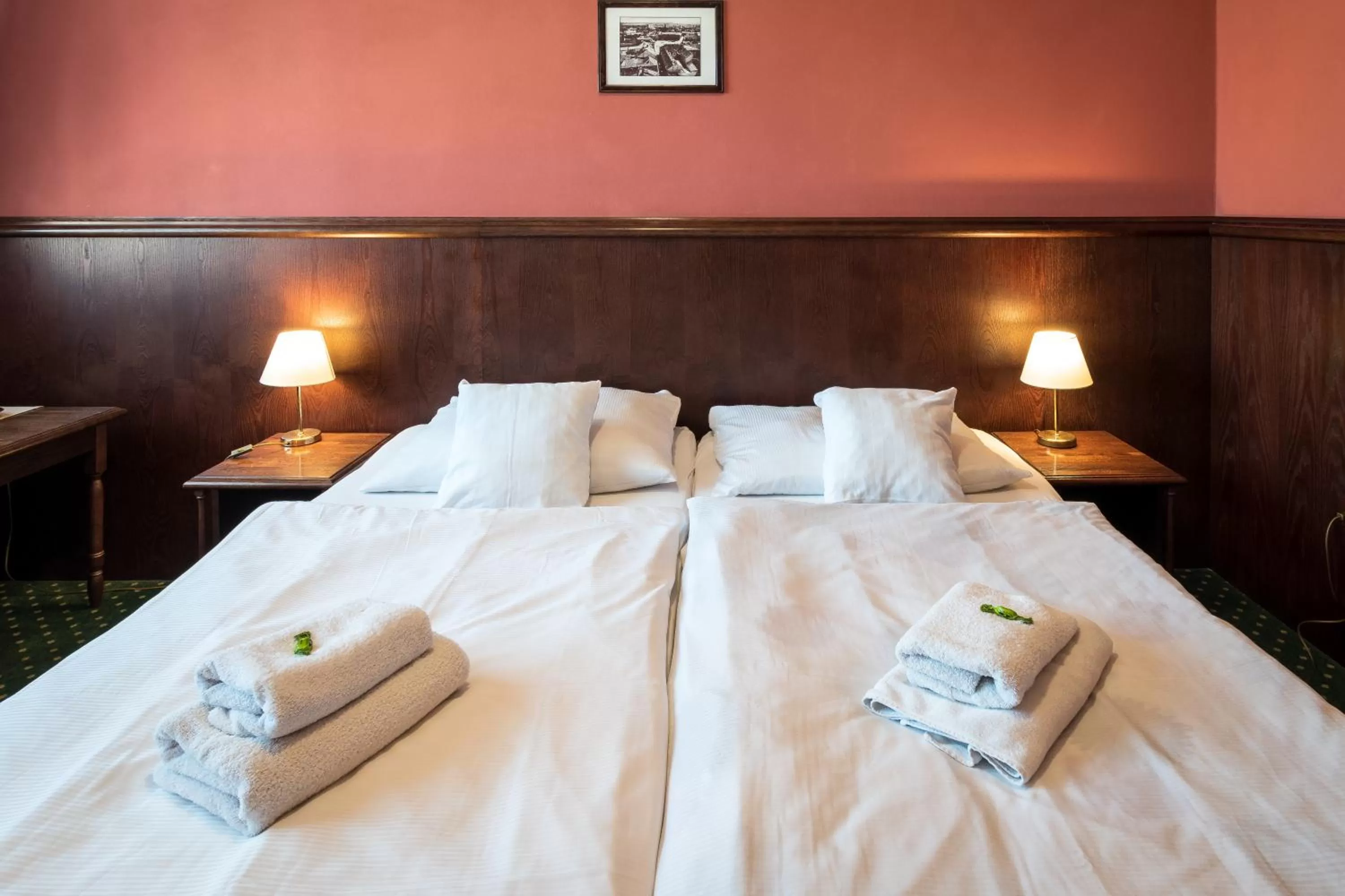 Bed in Hotel U Hejtmana Šarovce