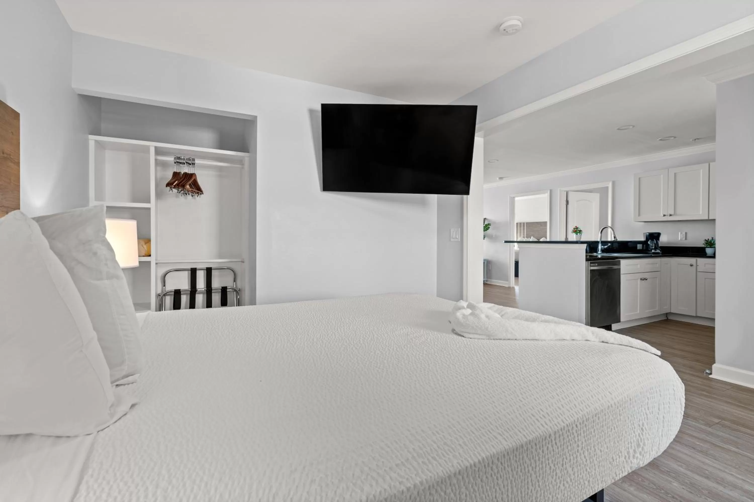 Bed in Ocean Escape Condos