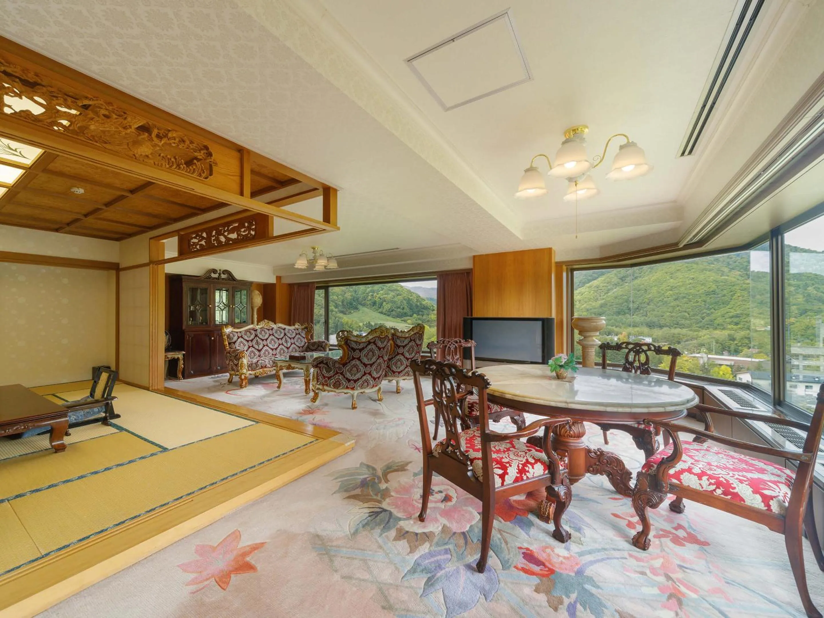 Living room in Jozankei View Hotel