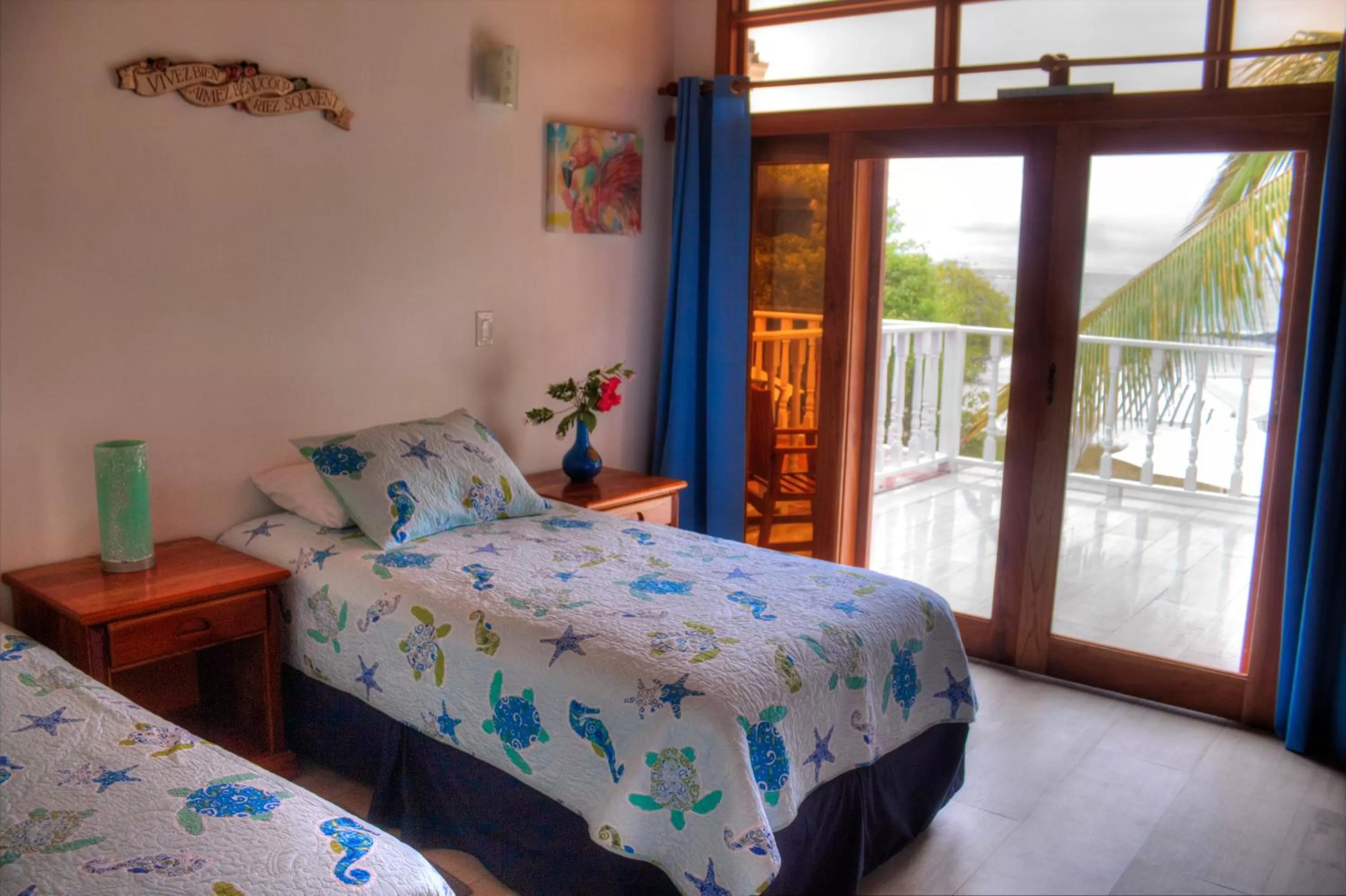 Bed in The Isabela Beach House