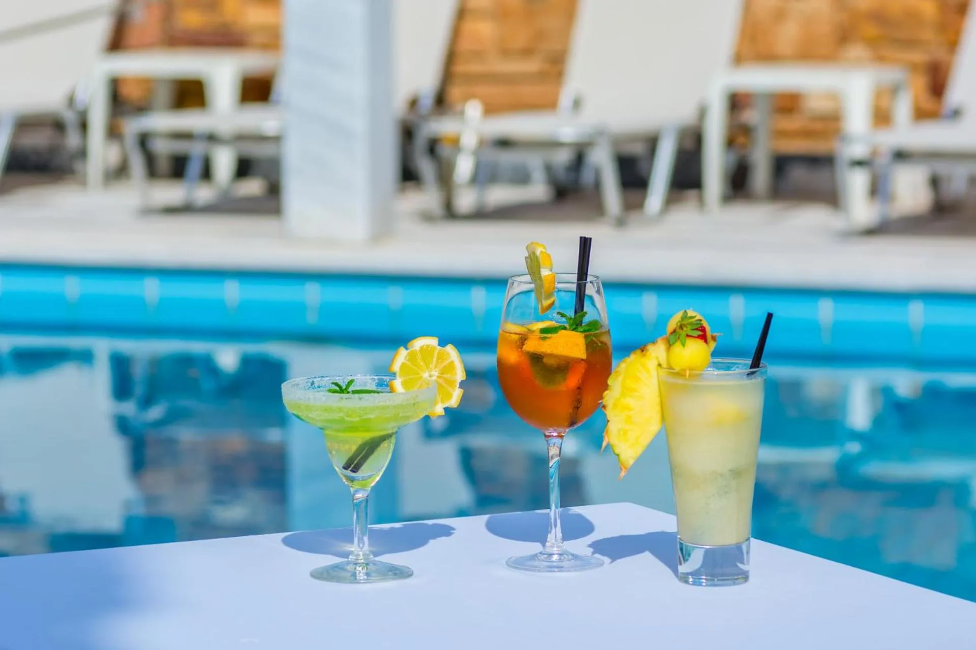 Alcoholic drinks in Grecian Castle Chios