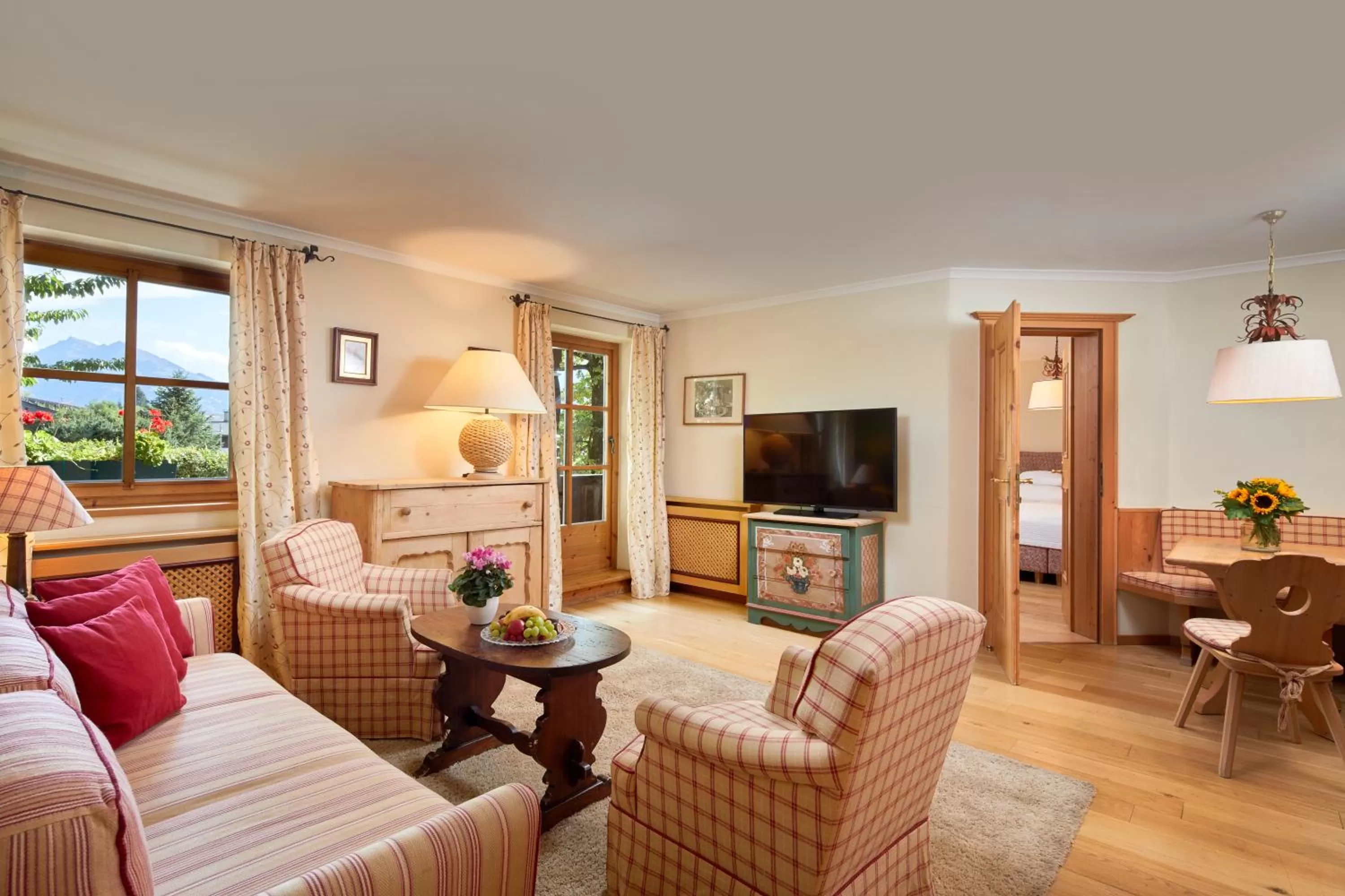 Living room in Landsitz Römerhof - Hotel Apartments