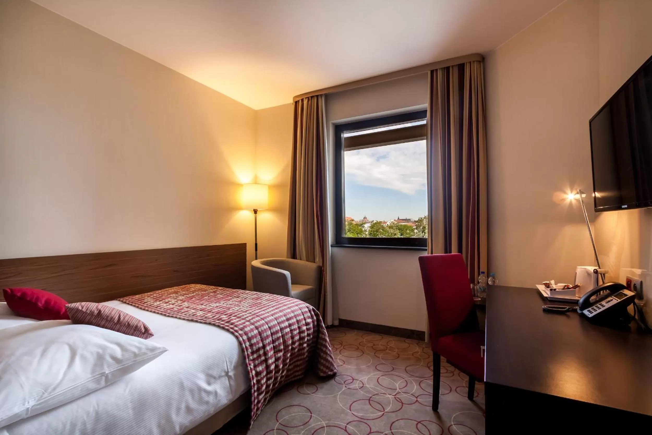 Bed in Qubus Hotel Kraków