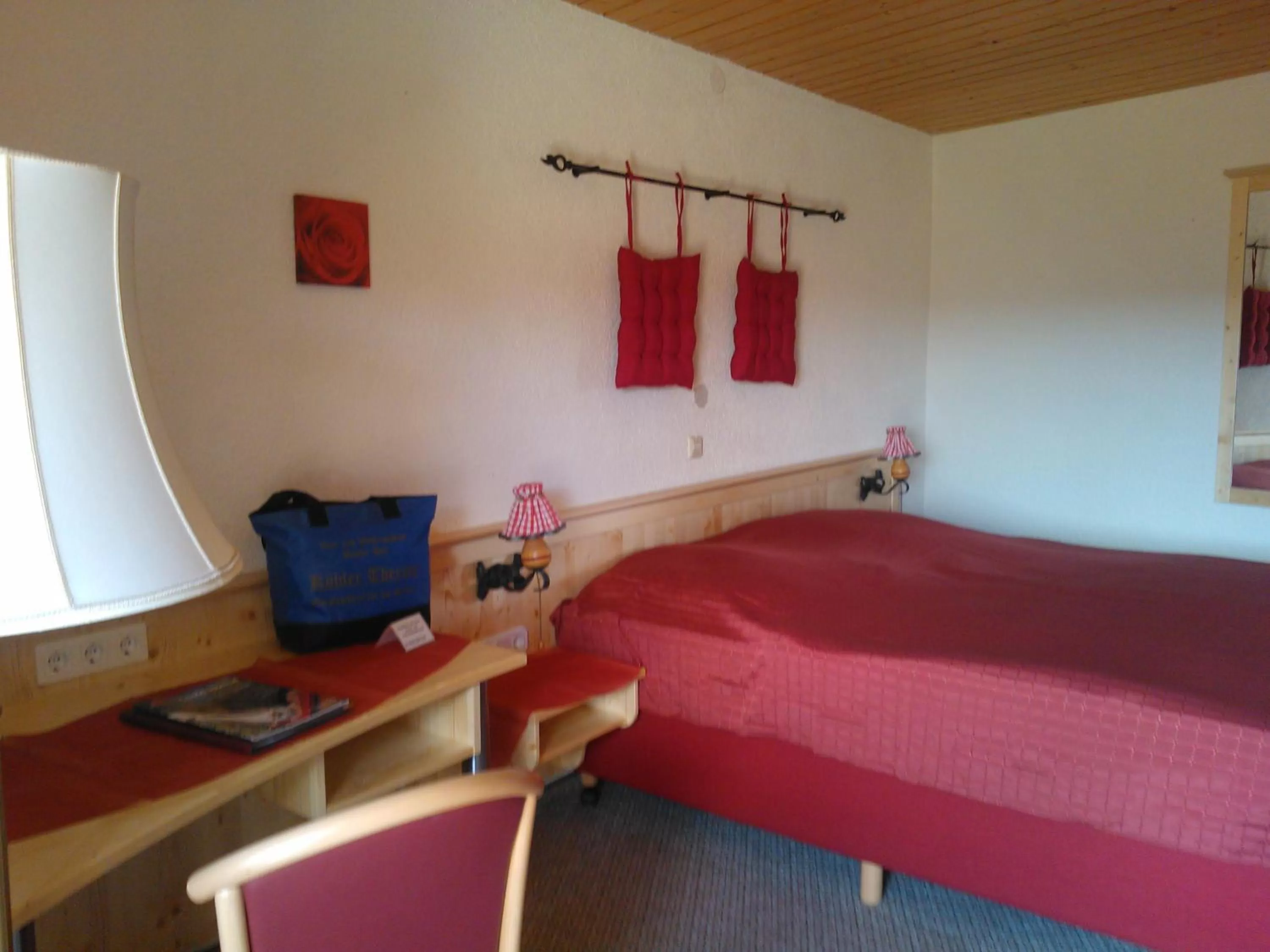 Photo of the whole room, Bed in Öko-Landhotel Basler Hof
