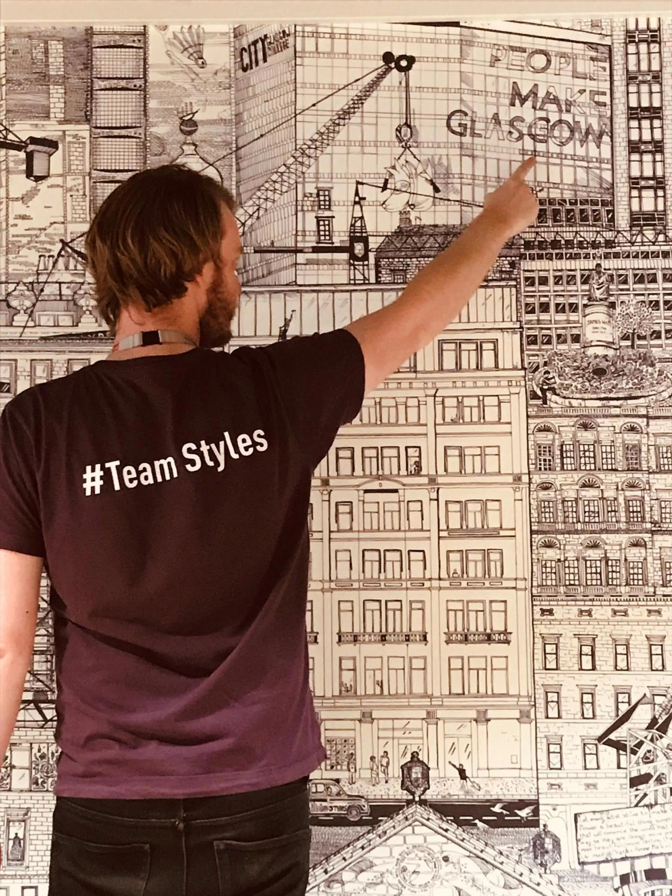 Decorative detail in ibis Styles Glasgow Centre George Square