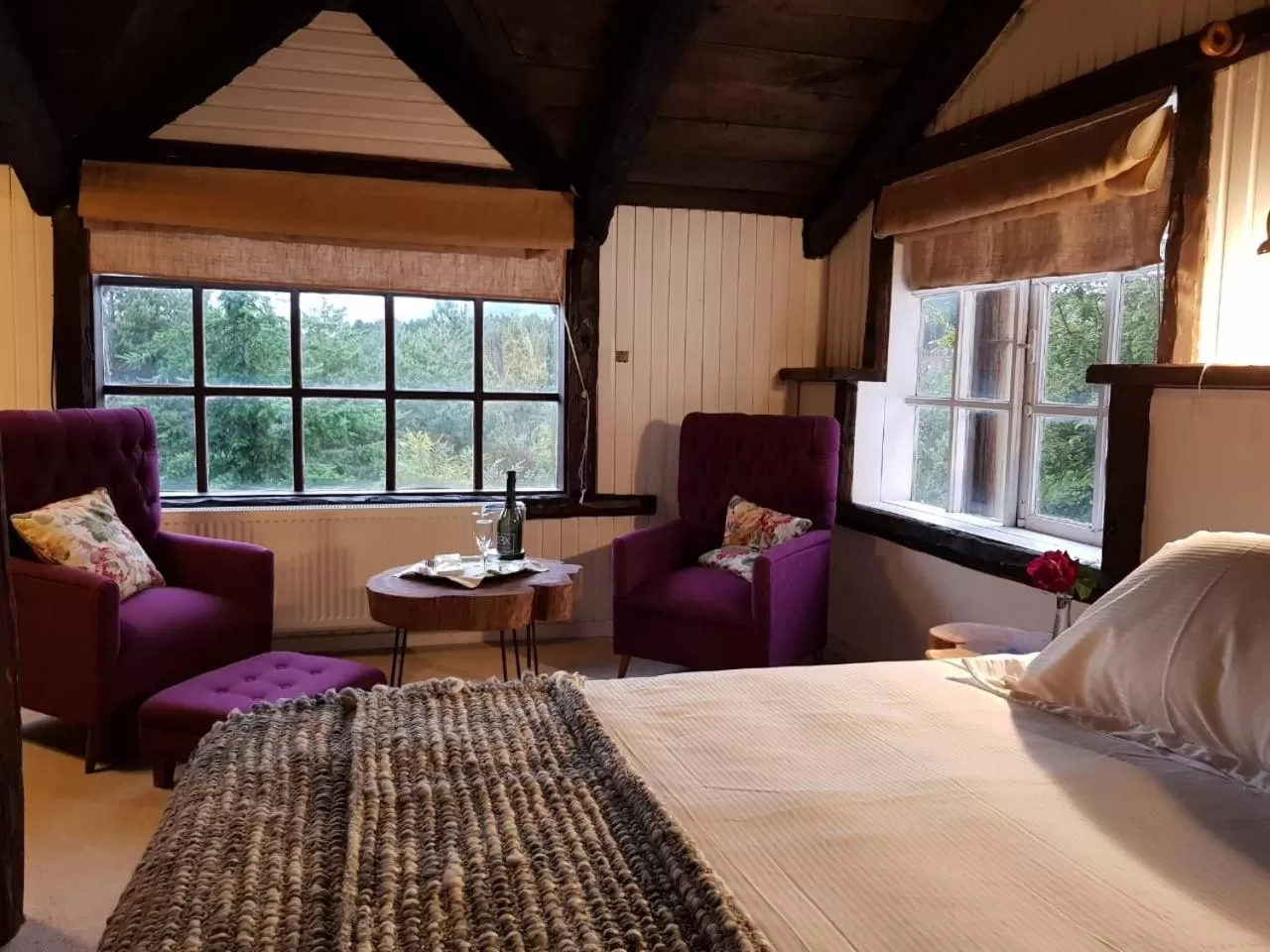 Bed in The Patagonian Lodge