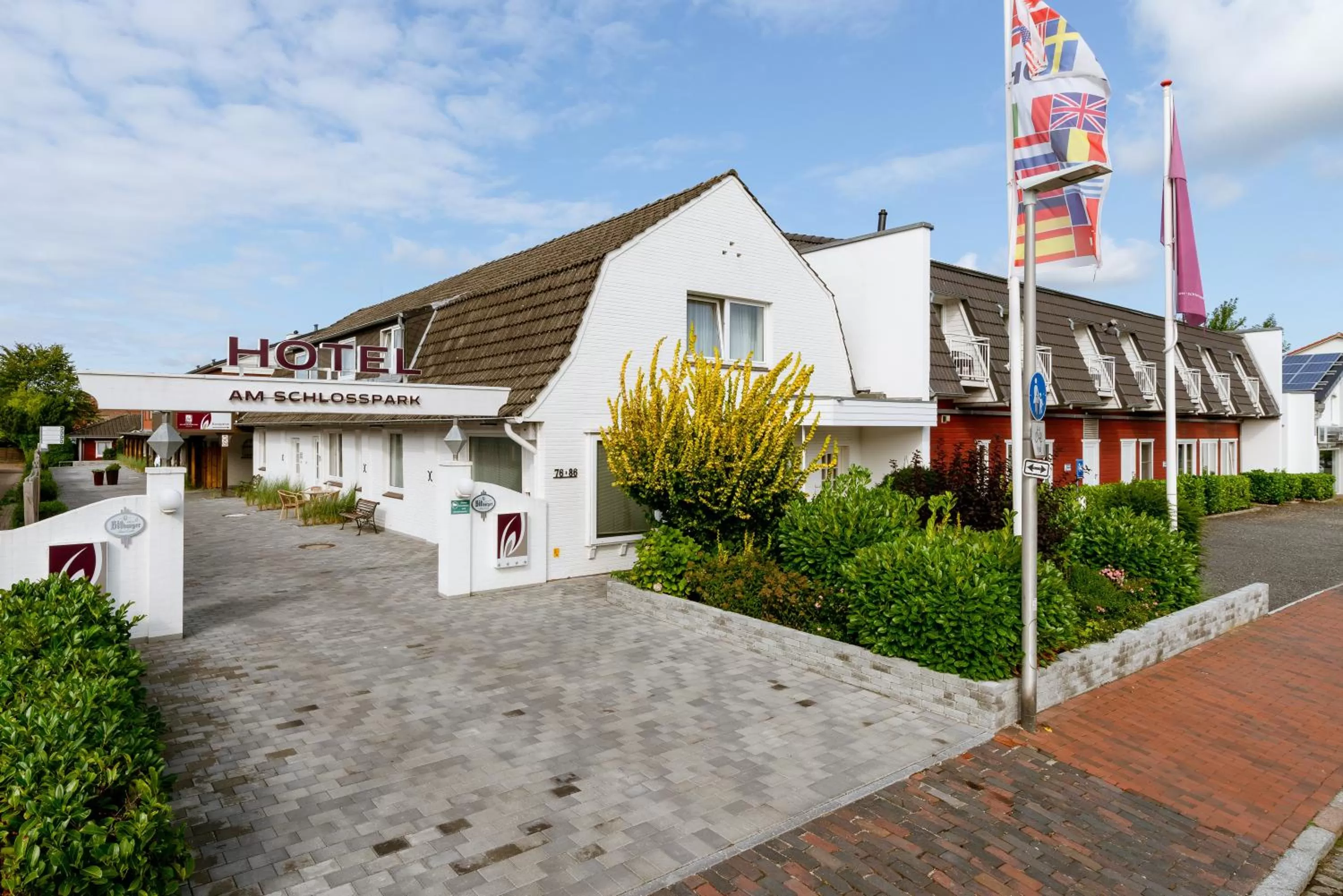 Facade/entrance in Hotel am Schlosspark garni
