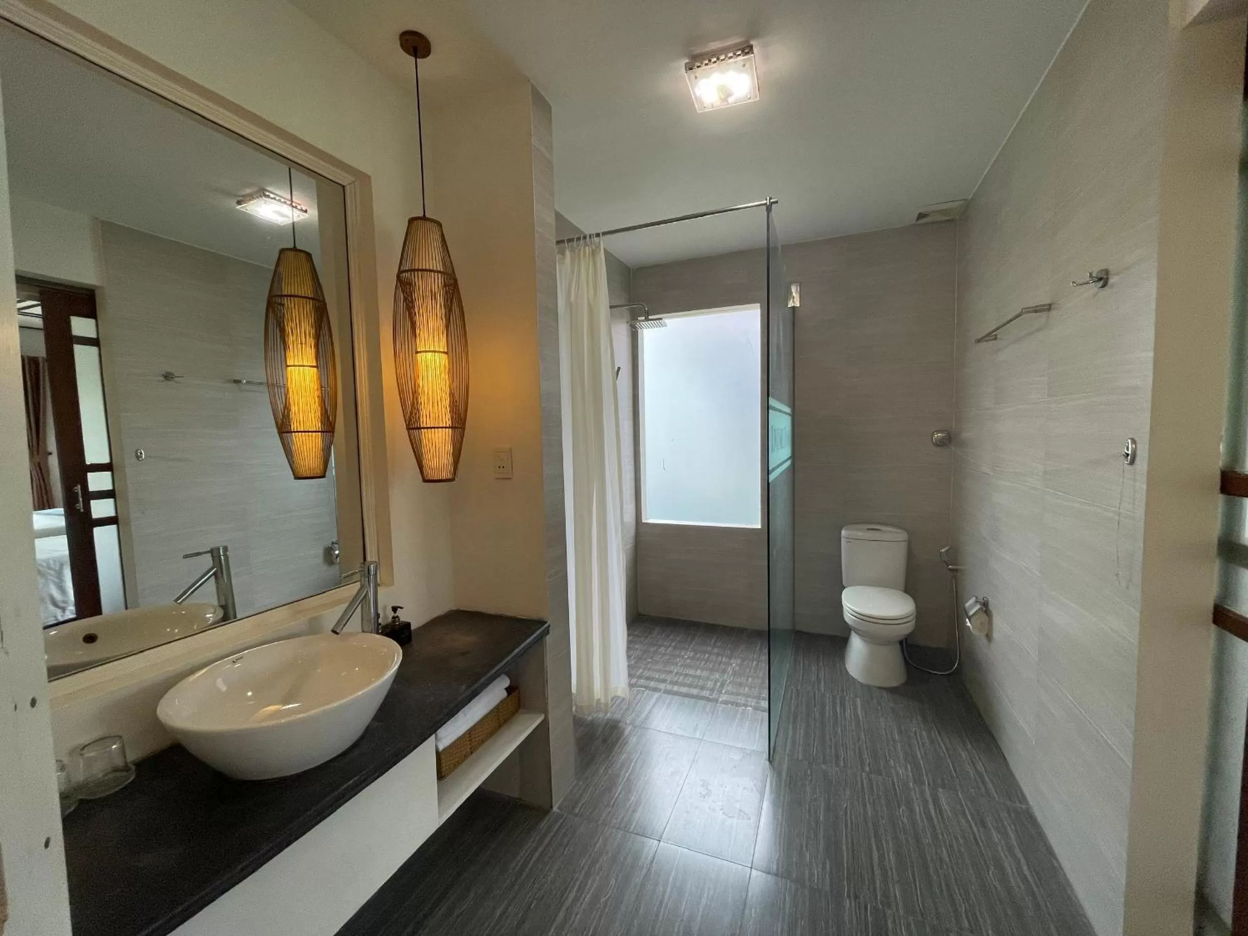 Toilet in Riverside Bamboo Resort Hoi An