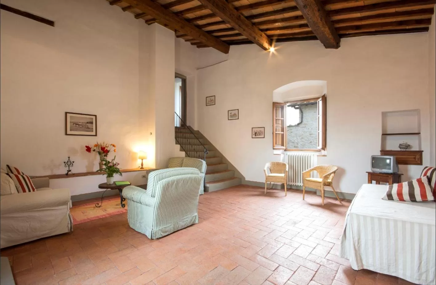 Living room in Borgo Bottaia
