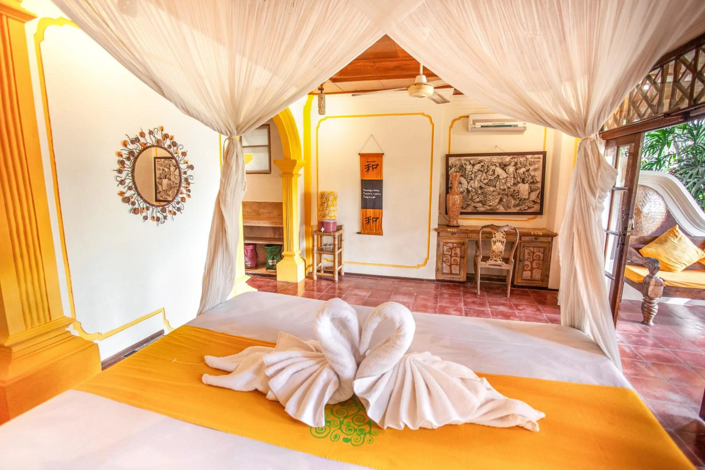 Photo of the whole room, Bed in Swasti Eco Cottages