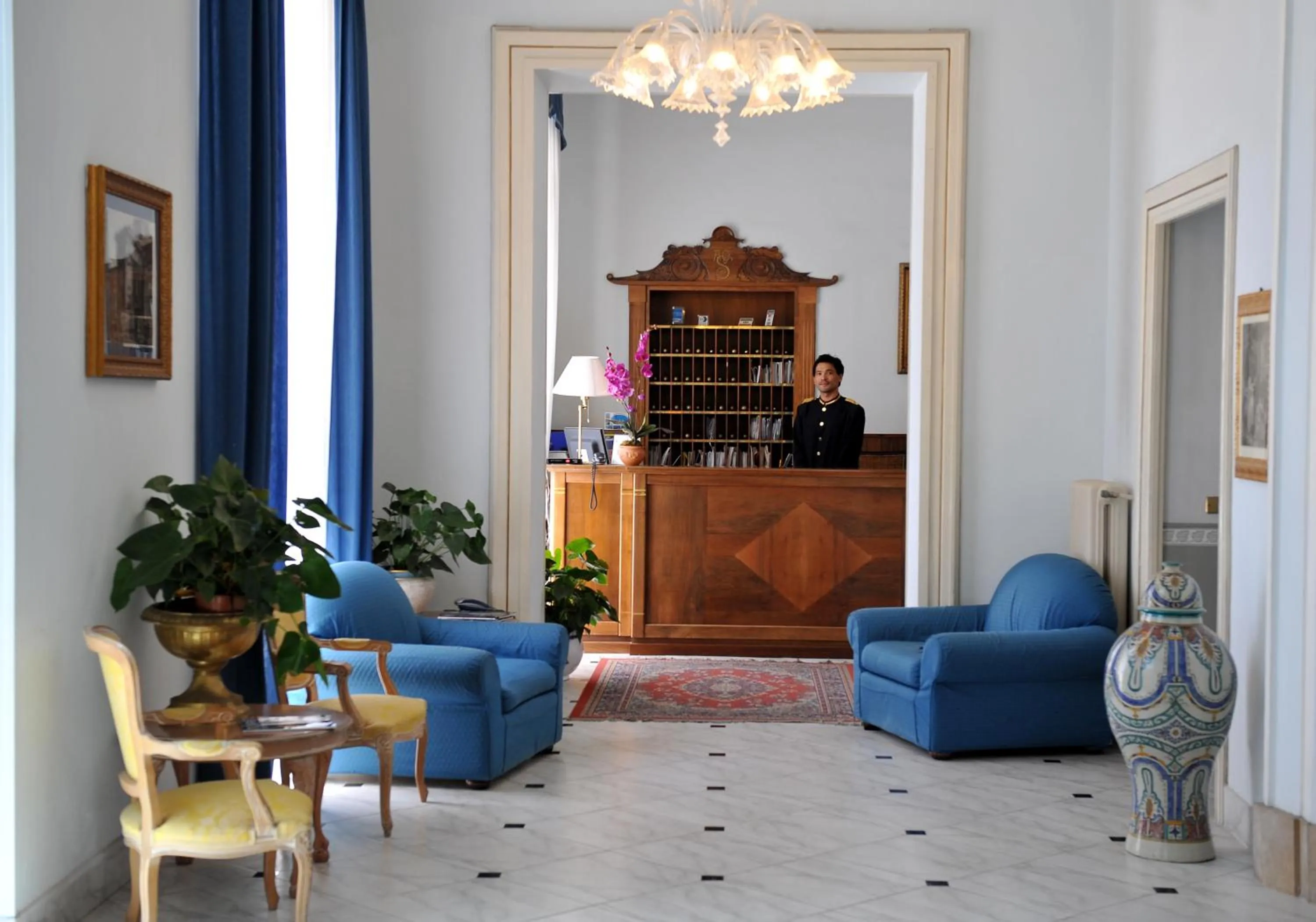 Lobby or reception in Grande Albergo Quattro Stagioni