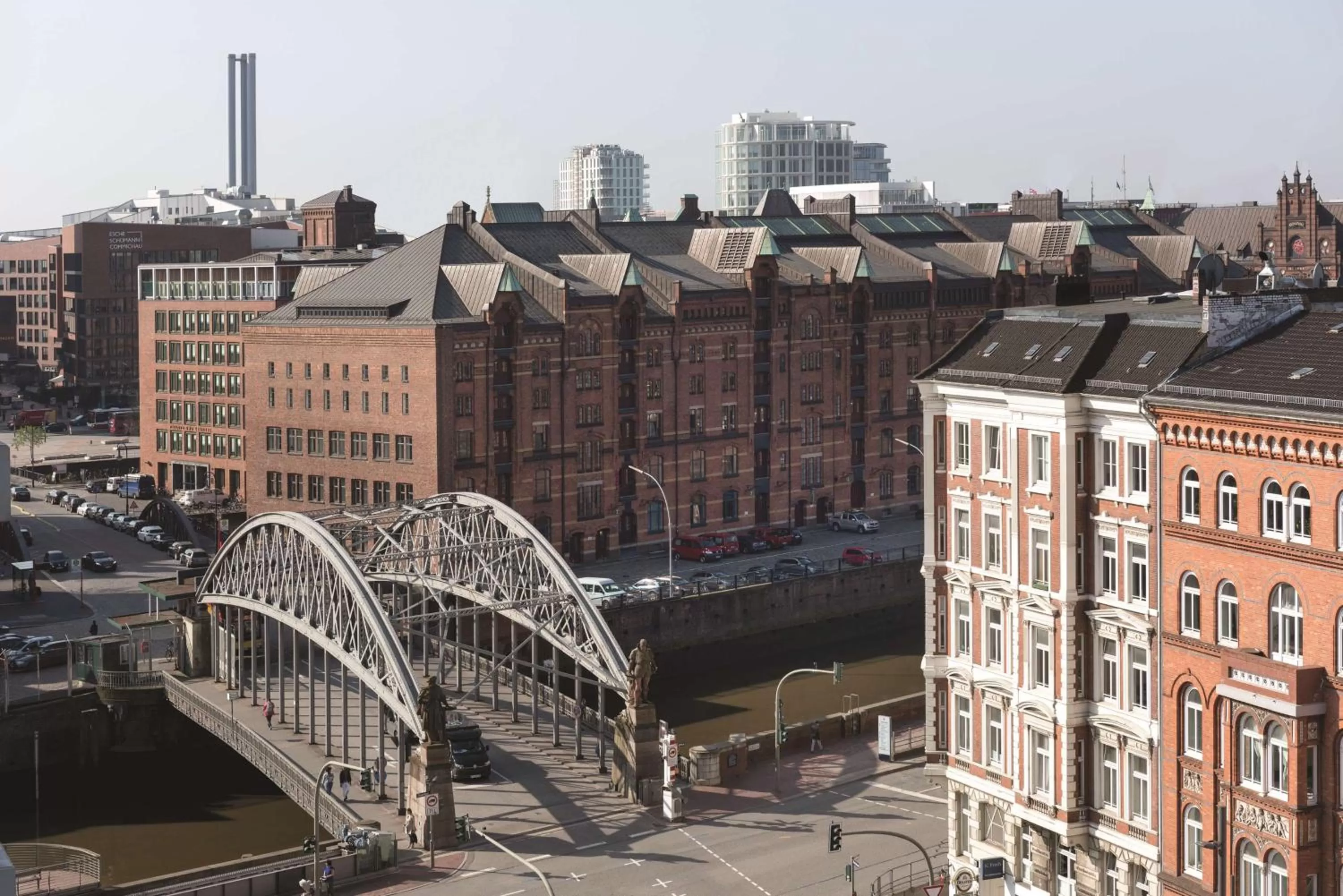 Property building in Adina Apartment Hotel Hamburg Speicherstadt