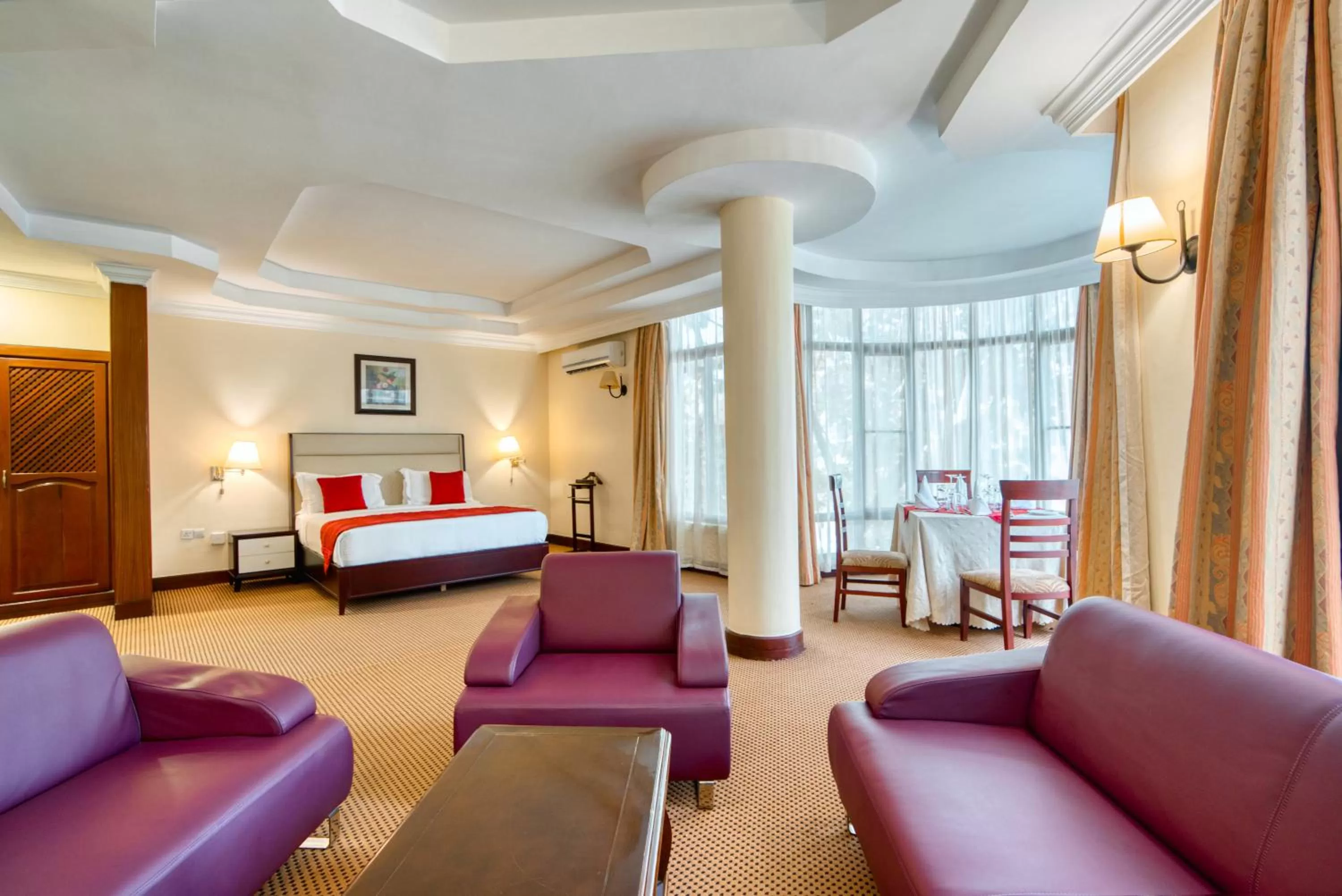 Bed in Kibo Palace Hotel Arusha