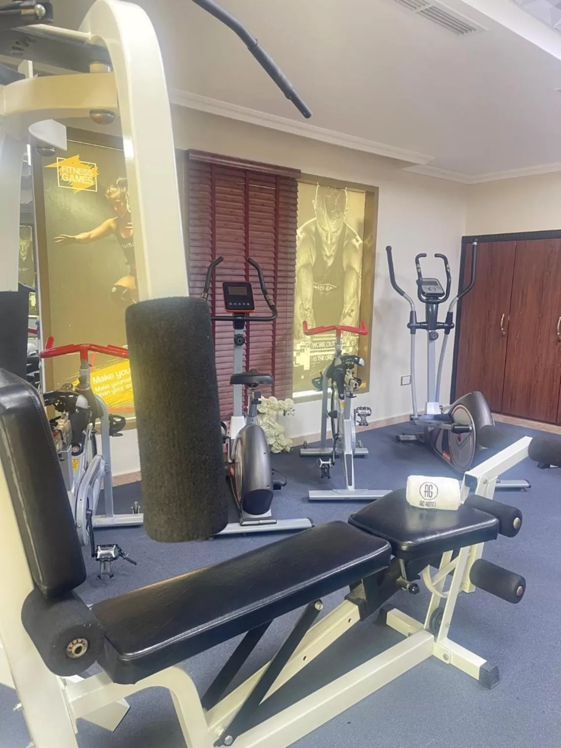 Fitness centre/facilities in AG Hotel