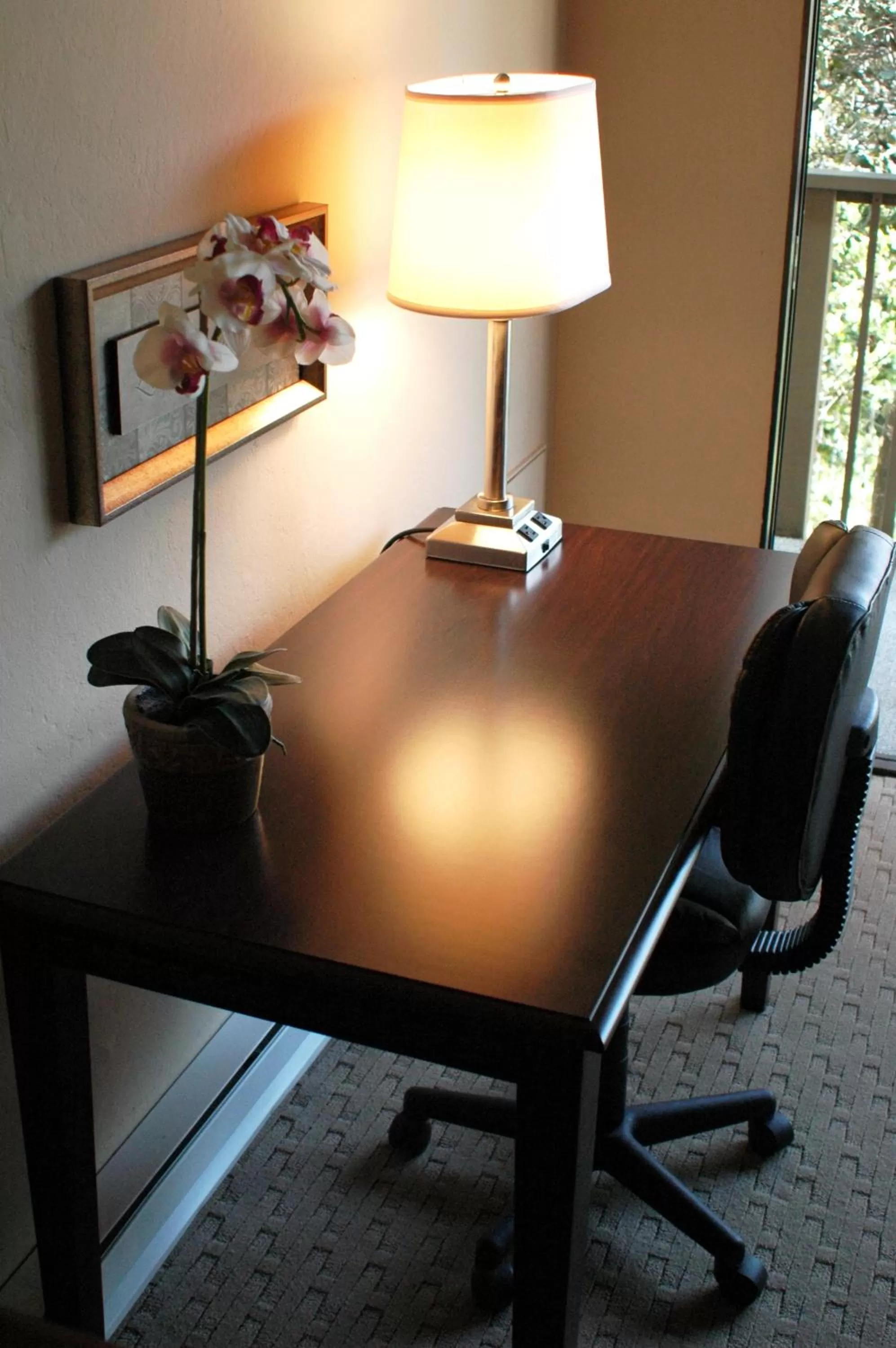 Seating area in Adobe Inn