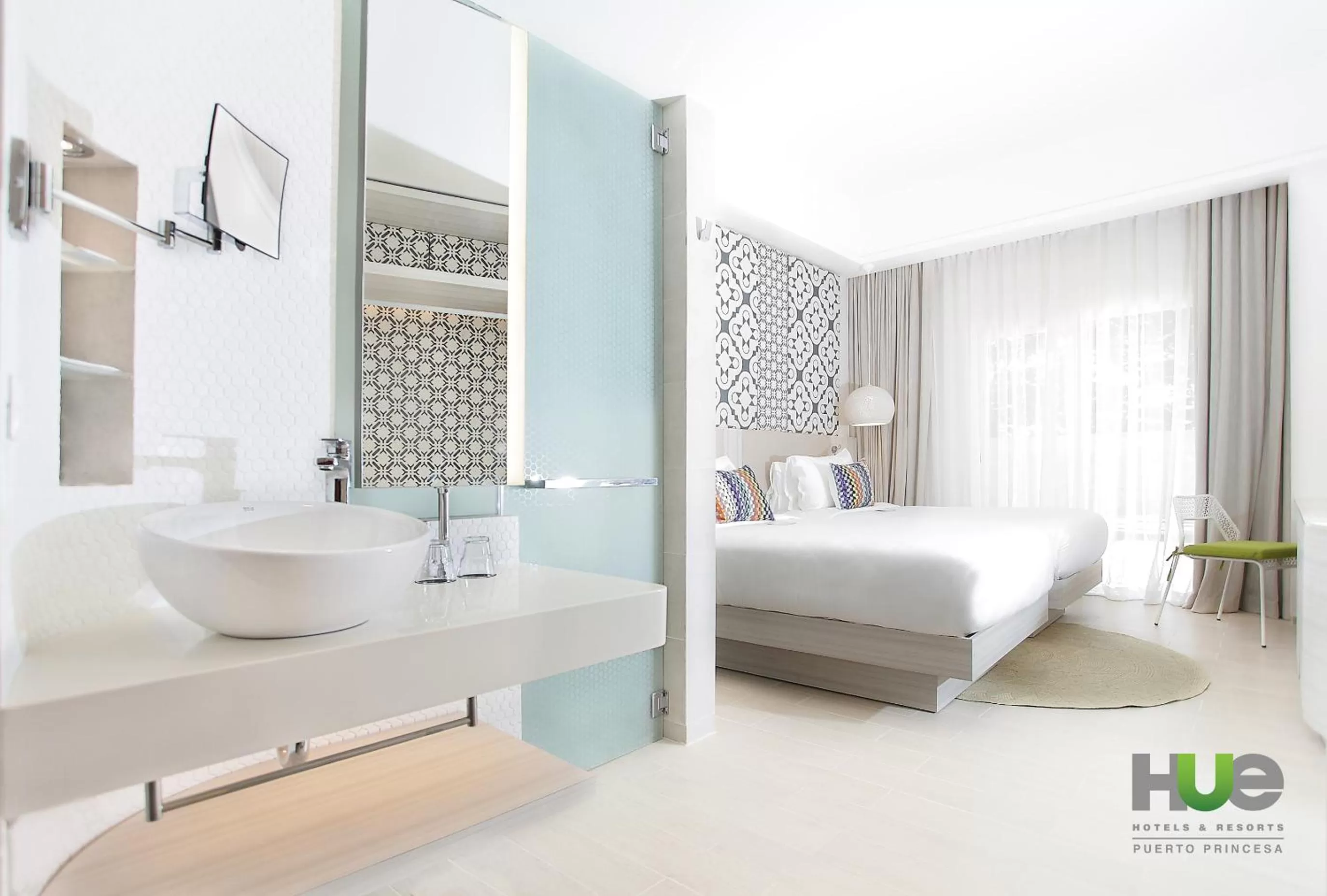Bathroom, Bed in Hue Hotels and Resorts Puerto Princesa Managed by HII