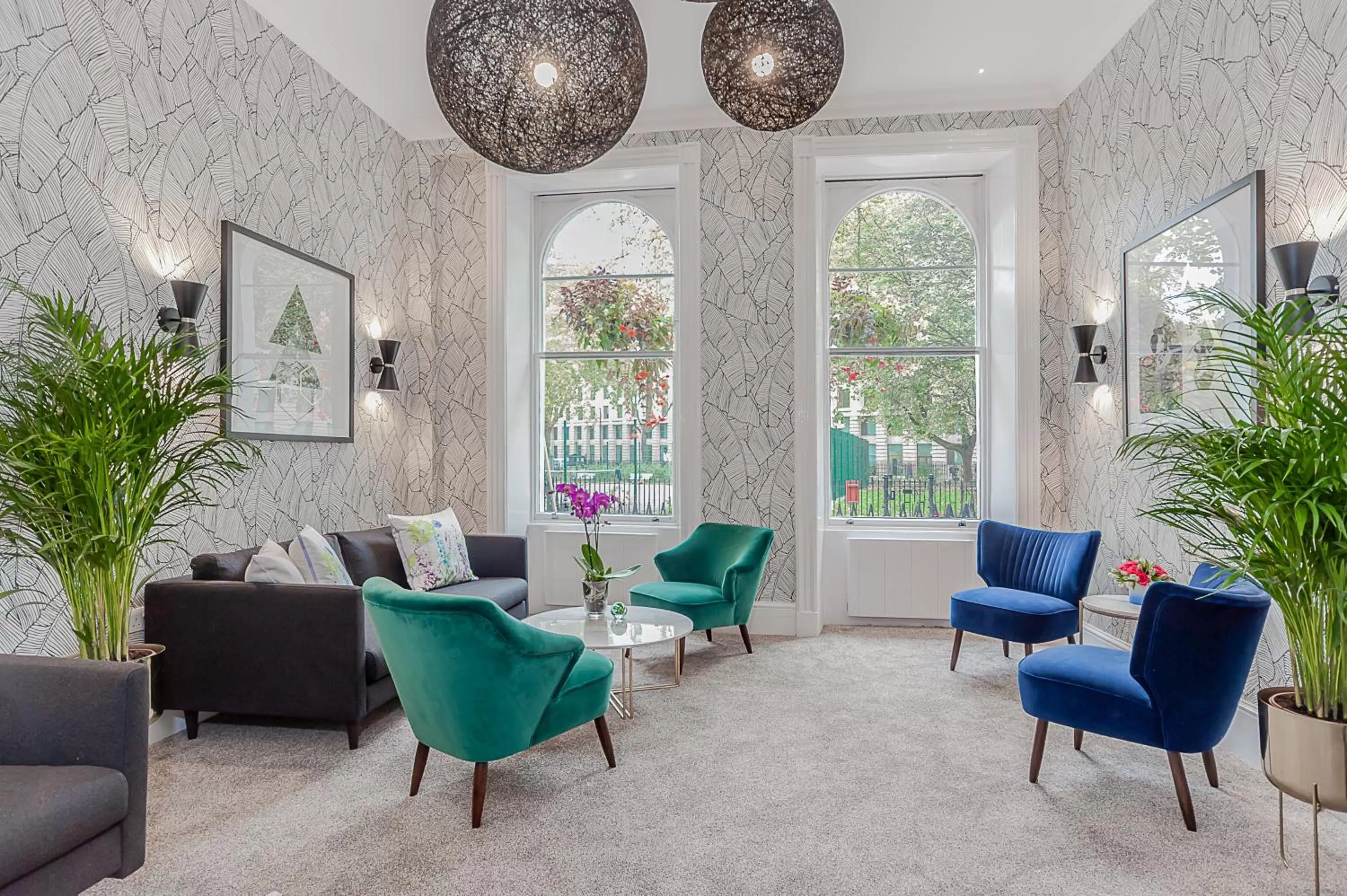 Seating area in Mentone Hotel