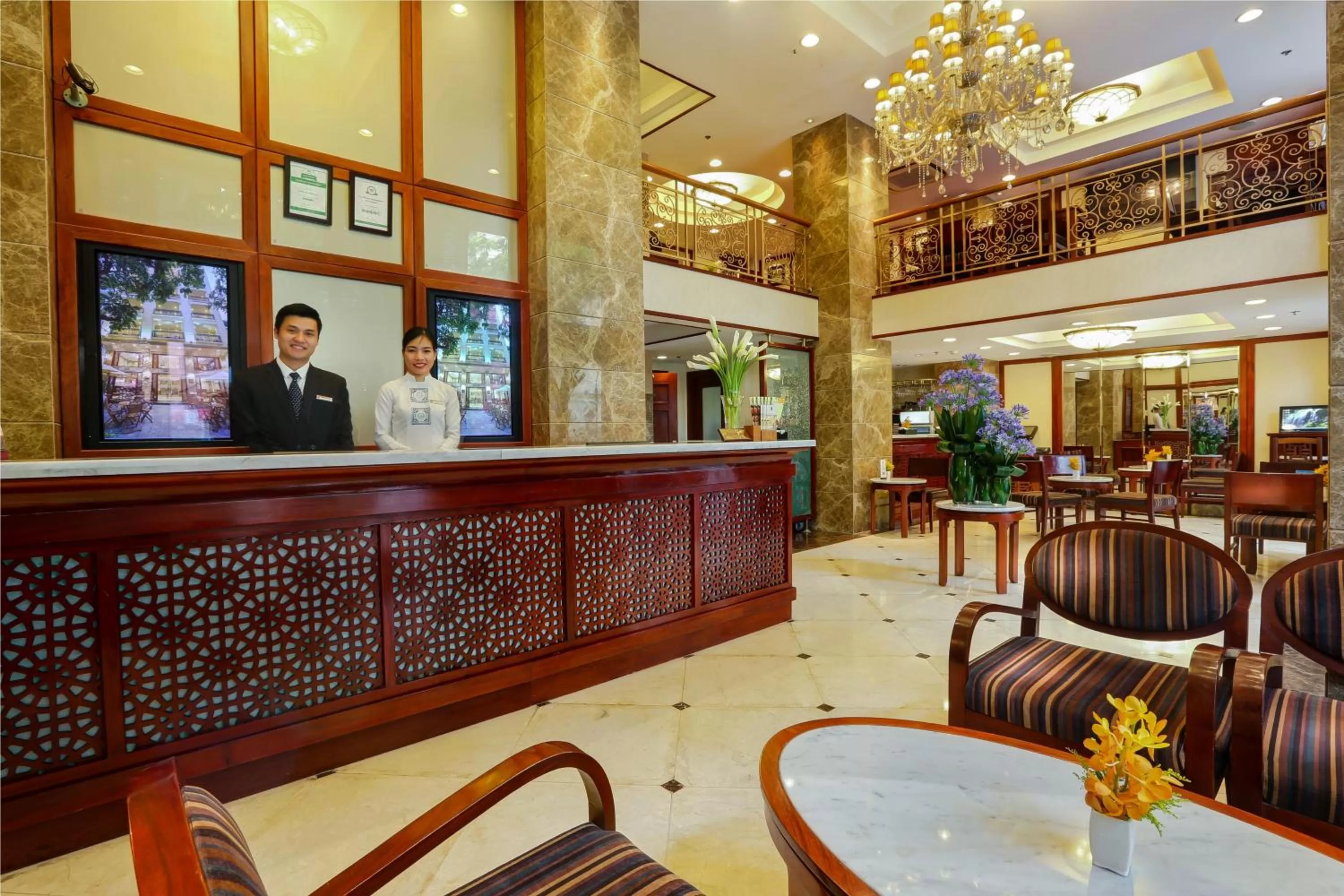 Lobby or reception in Conifer Boutique Hotel