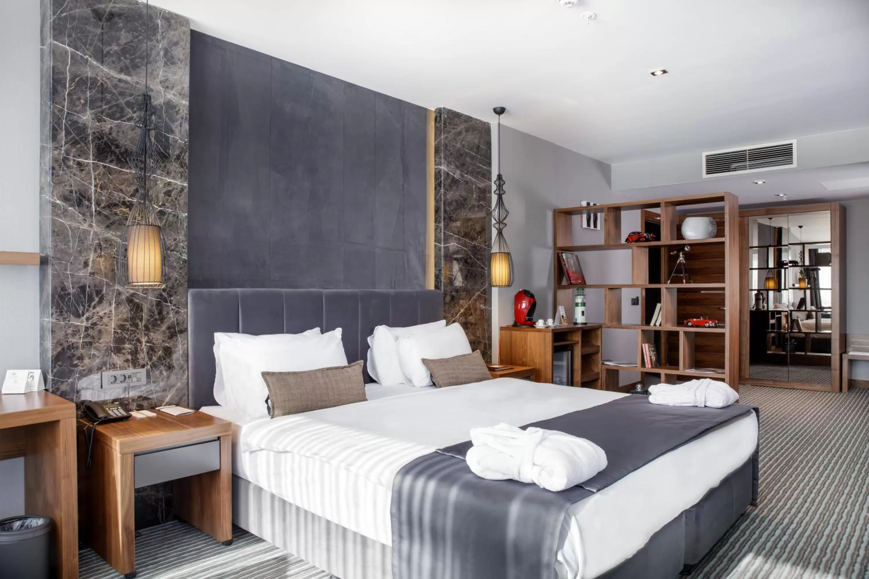 Decorative detail, Bed in Volley Hotel Istanbul