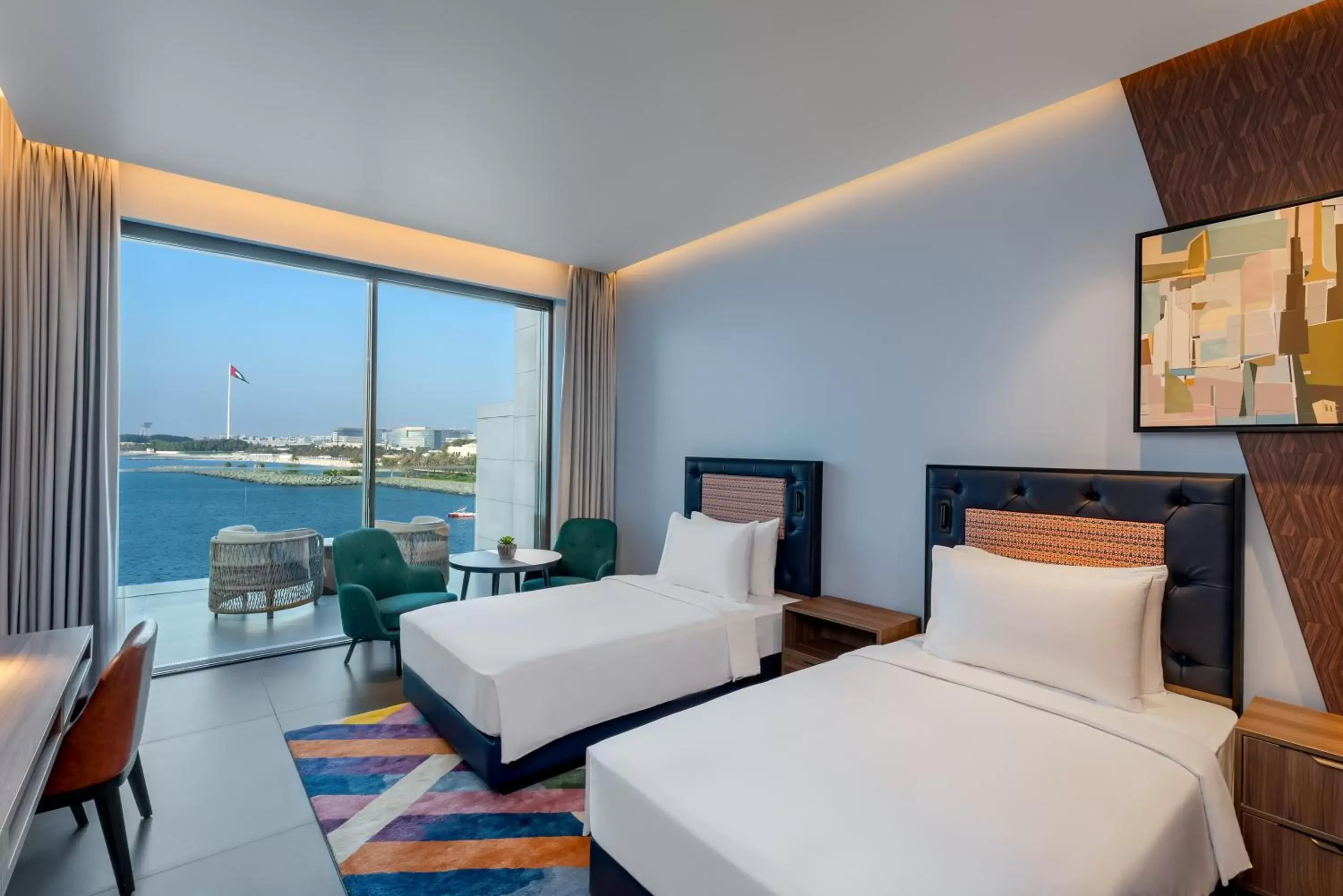 Twin Room with Balcony and Sea View - Complimentary Transfer to Mercato Mall, 20% off Food & Soft Beverage in Hyatt Centric Jumeirah Dubai Twin Room with Balcony and Sea View - Complimentary Transfer to Mercato Mall, 20% off Food & Soft Beverage in Hyatt Centric Jumeirah Dubai
