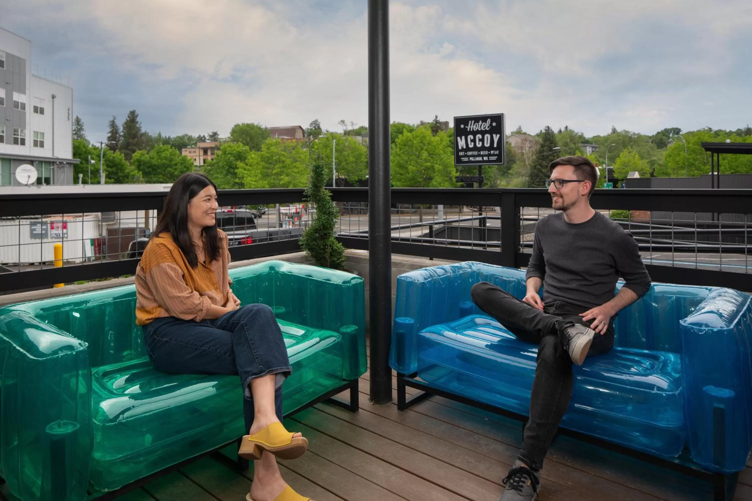 Patio in Hotel McCoy Pullman