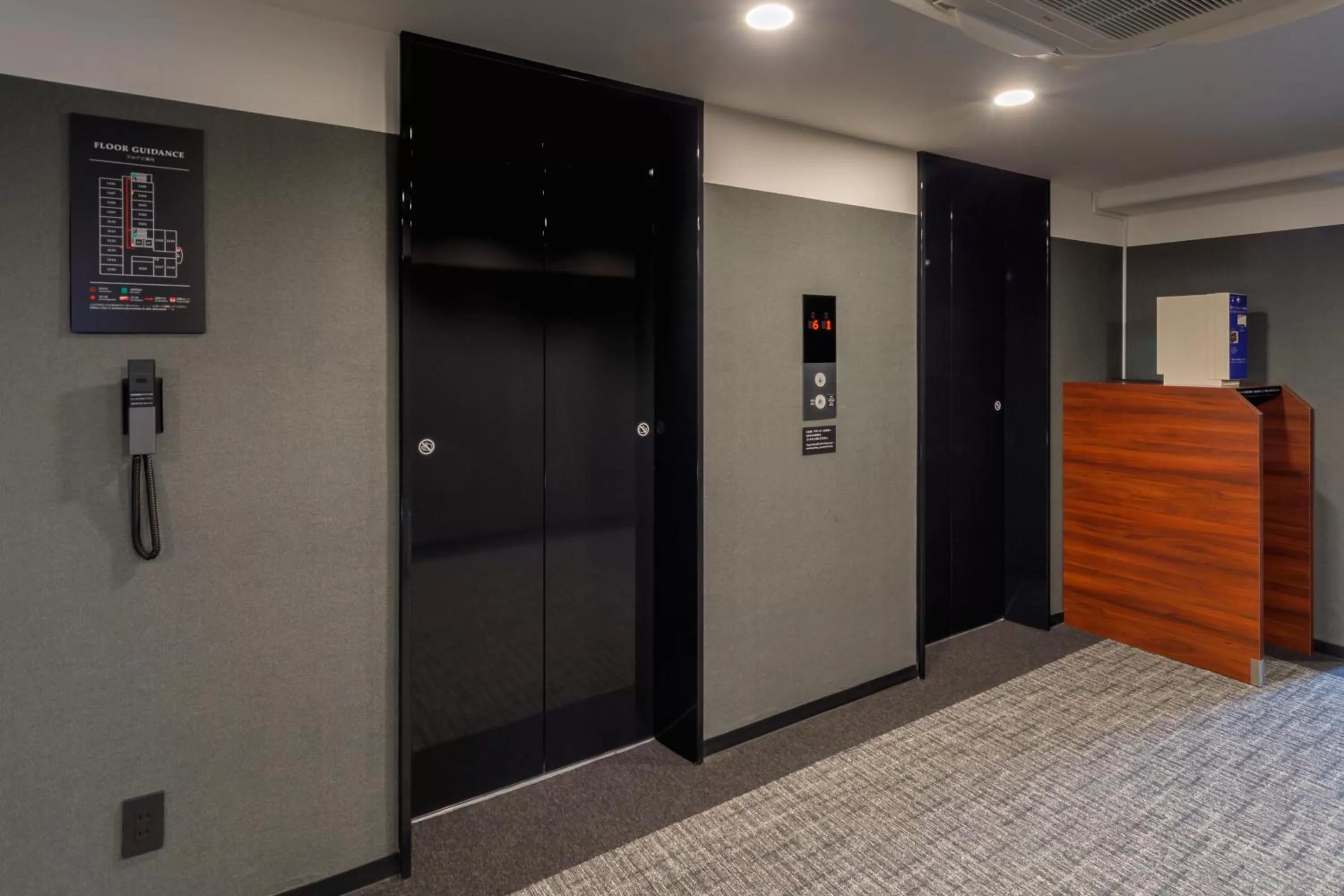 elevator in Via Inn Shimonoseki