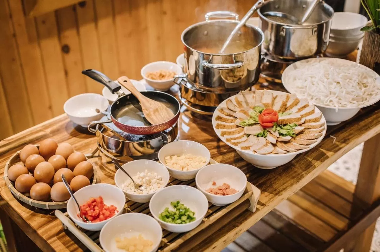 Buffet breakfast in Rocks Beach Boutique