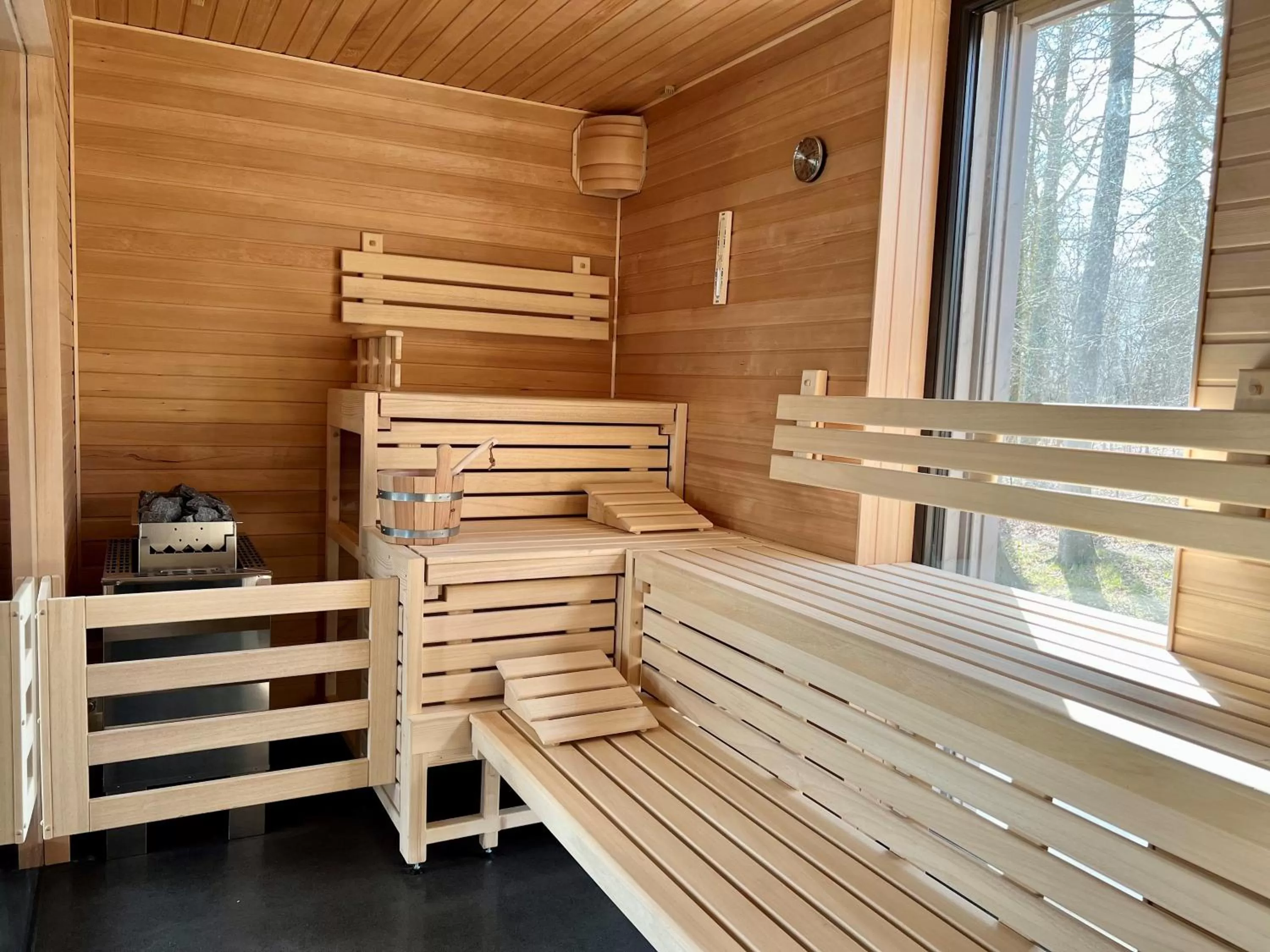 Sauna in Zweirad Hotel Lenne