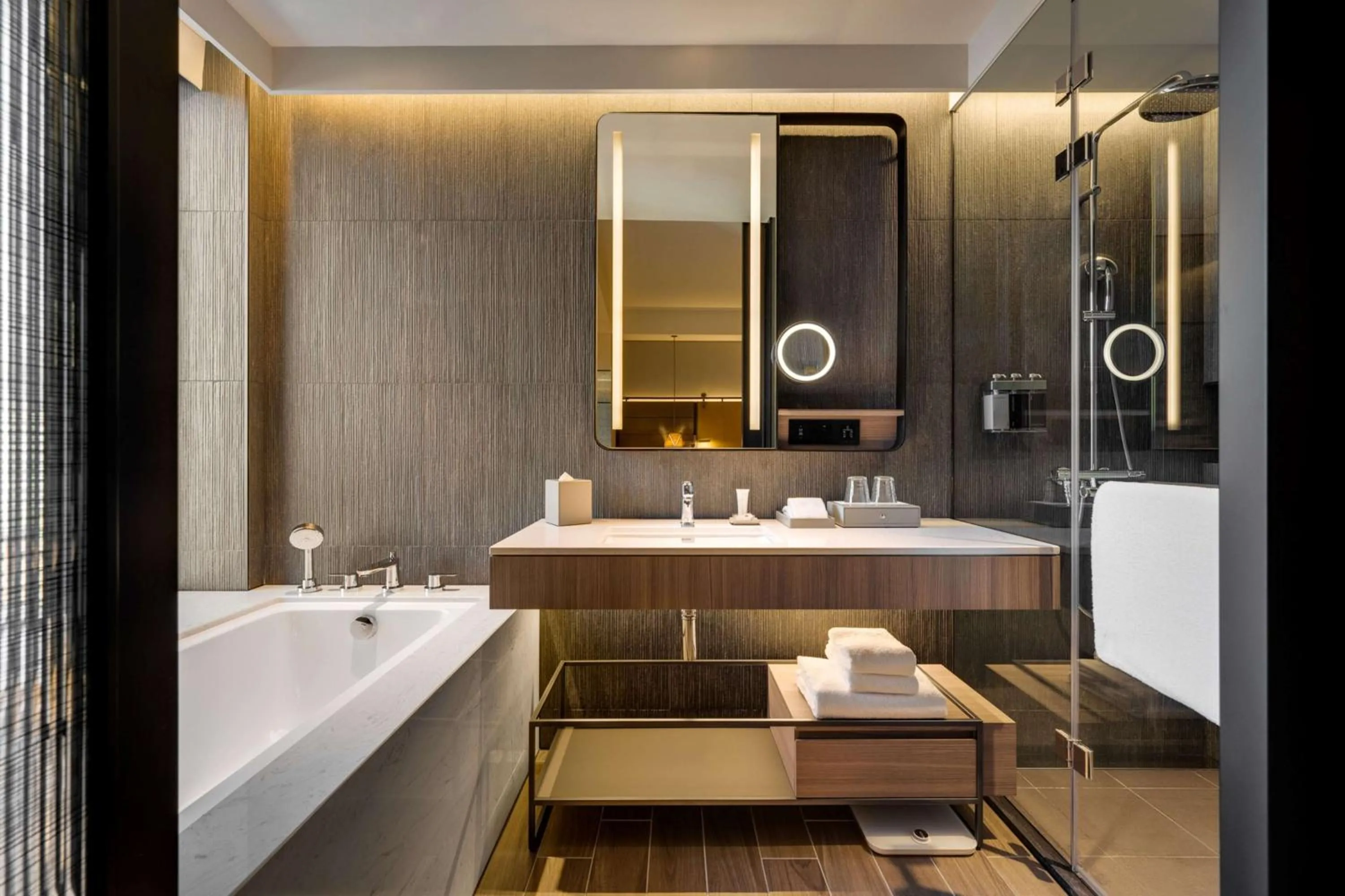 Shower in Hotel Resonance Taipei, Tapestry Collection by Hilton