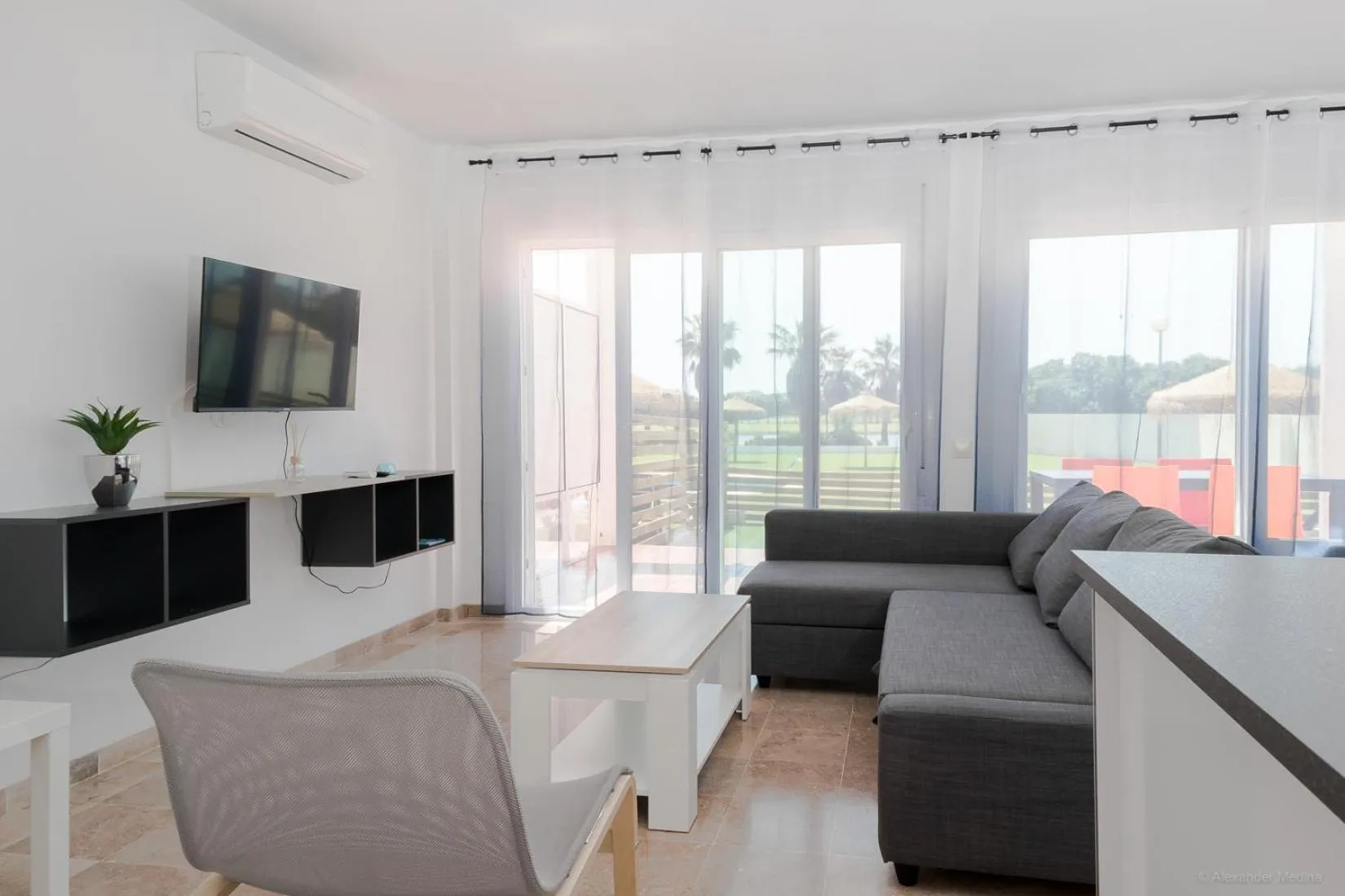 Living room in Roquetas Beach and Playa Serena Golf Village