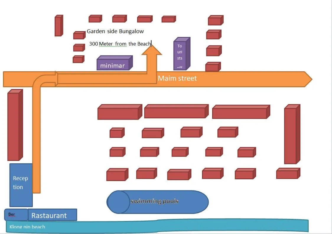 Floor plan in Lanta Paradise Beach Resort