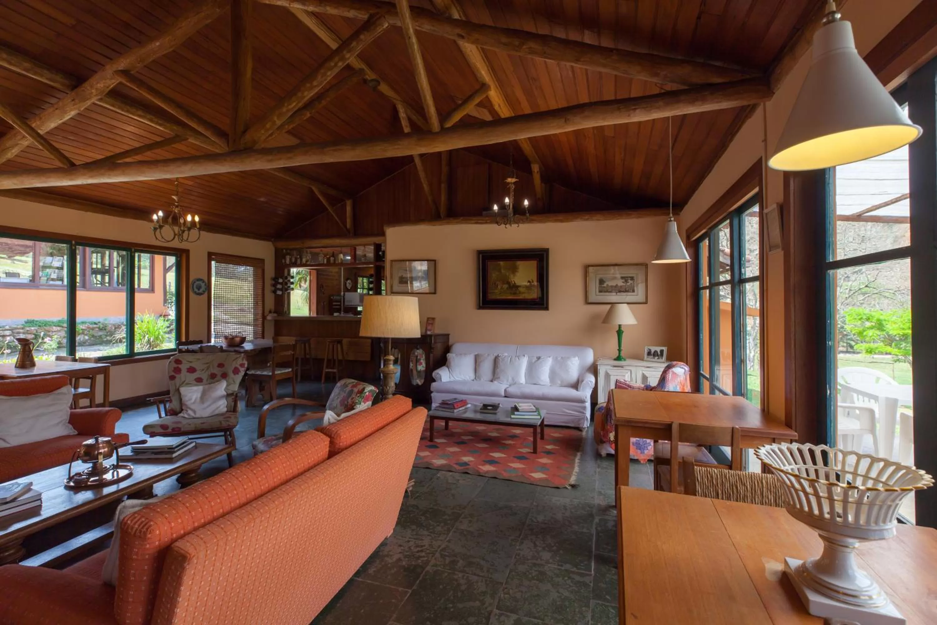 Living room in Pousada Mariza
