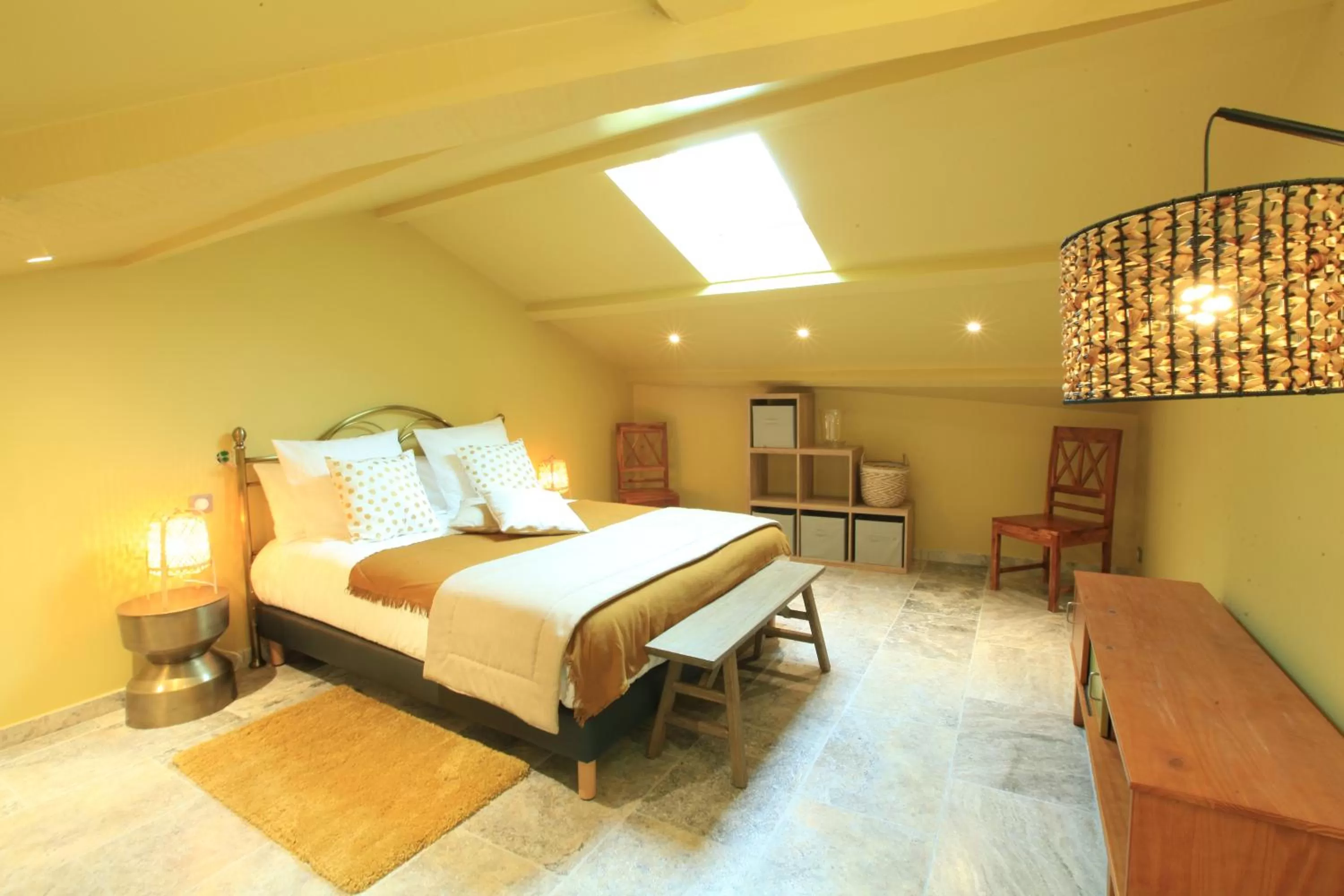 Bed in Chambres D' hôtes Les Ormes